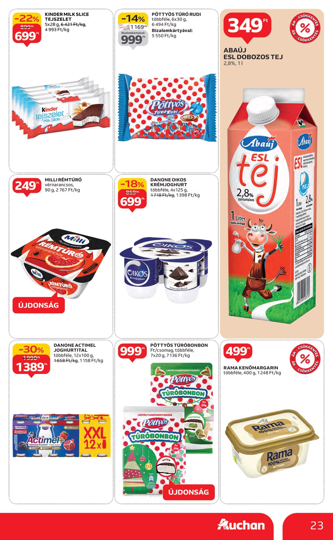 auchan - Auchan Hipermarket akciós újság, érvényes 10.16. - 10.22. - page: 23 auchan - Auchan Hipermarket akciós újság, érvényes 10.16. - 10.22. - page: 23