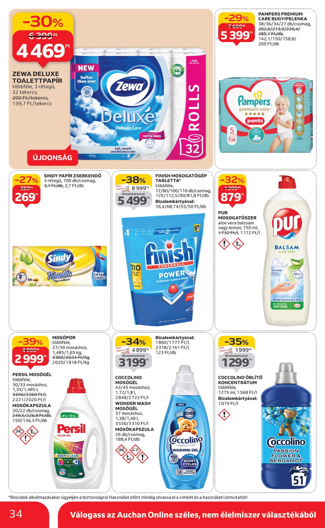 auchan - Auchan - Hipermarket akciós újság, érvényes 10.24. - 10.29. - page: 34 auchan - Auchan - Hipermarket akciós újság, érvényes 10.24. - 10.29. - page: 34