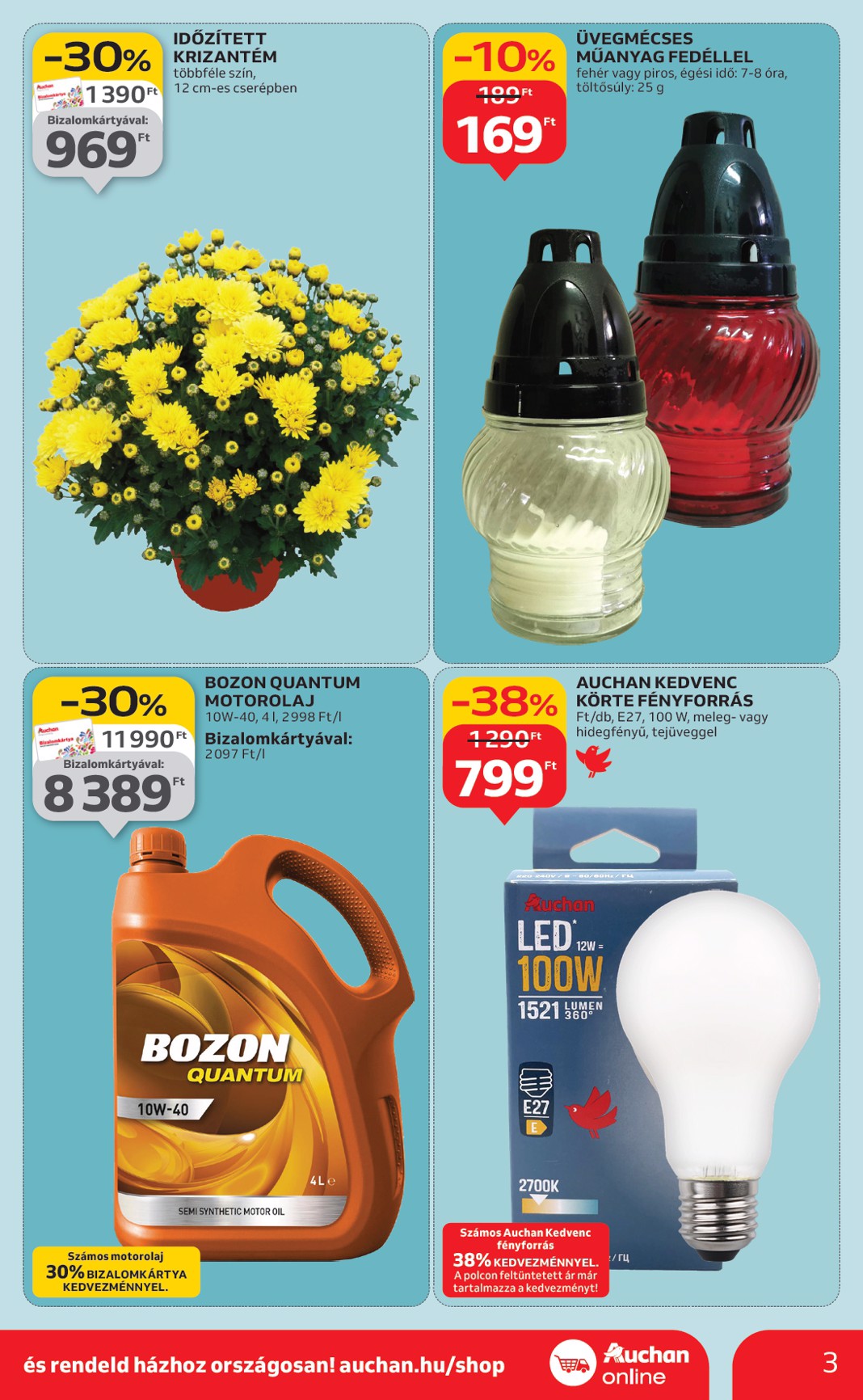 auchan - Auchan - Hipermarket akciós újság, érvényes 10.24. - 10.29. - page: 3 auchan - Auchan - Hipermarket akciós újság, érvényes 10.24. - 10.29. - page: 3