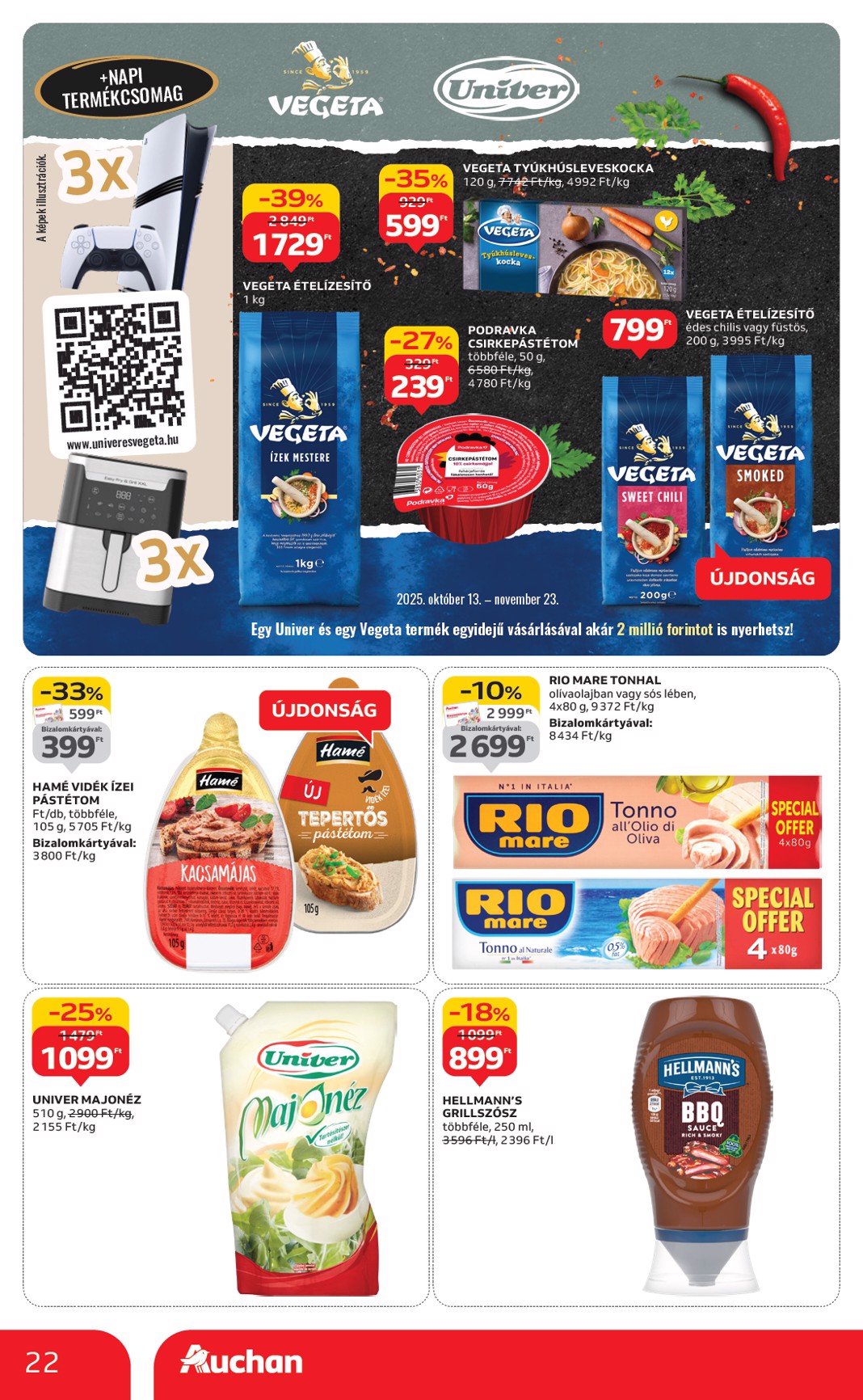 auchan - Auchan - Hipermarket akciós újság, érvényes 10.24. - 10.29. - page: 22 auchan - Auchan - Hipermarket akciós újság, érvényes 10.24. - 10.29. - page: 22
