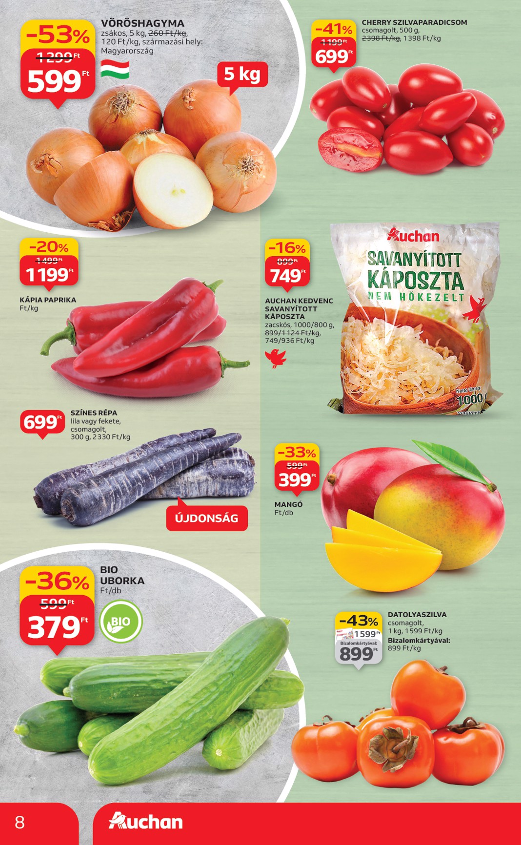 auchan - Auchan - Hipermarket akciós újság, érvényes 10.24. - 10.29. - page: 8 auchan - Auchan - Hipermarket akciós újság, érvényes 10.24. - 10.29. - page: 8