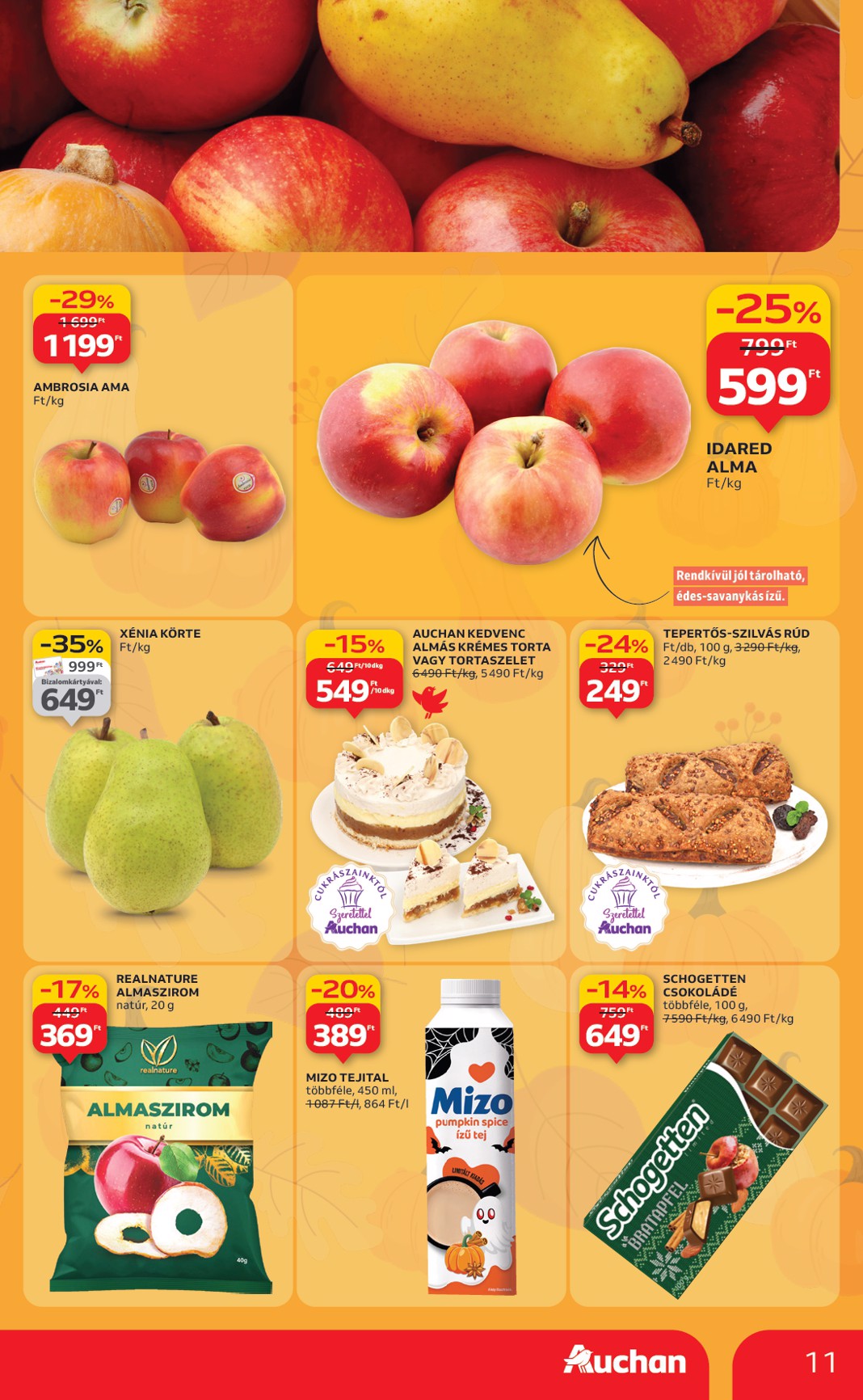 auchan - Auchan - Hipermarket akciós újság, érvényes 10.24. - 10.29. - page: 11 auchan - Auchan - Hipermarket akciós újság, érvényes 10.24. - 10.29. - page: 11