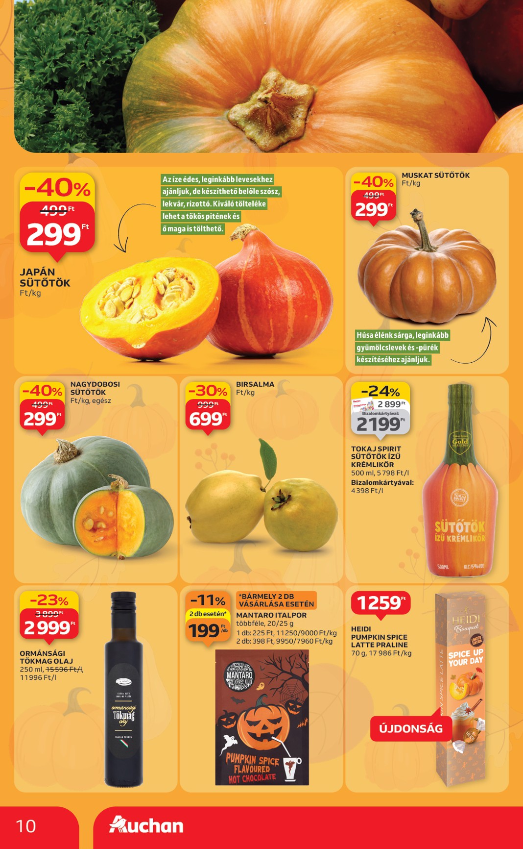 auchan - Auchan - Hipermarket akciós újság, érvényes 10.24. - 10.29. - page: 10 auchan - Auchan - Hipermarket akciós újság, érvényes 10.24. - 10.29. - page: 10