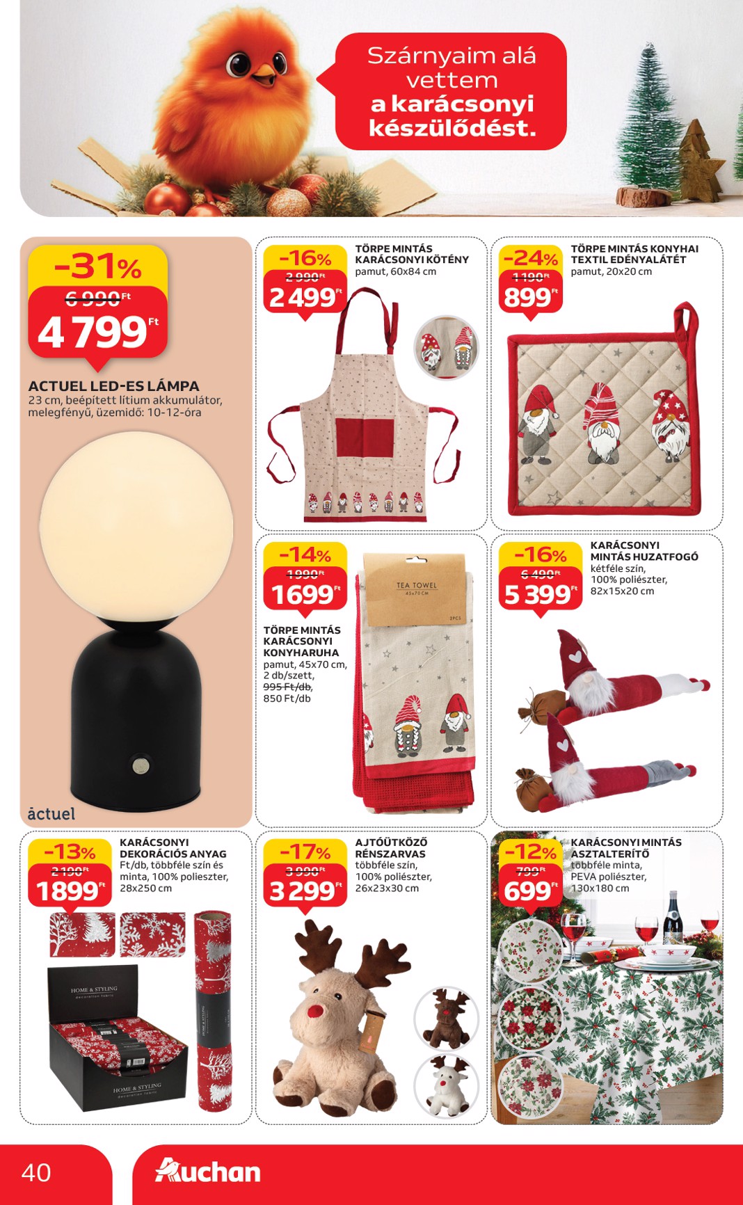 auchan - Auchan - Hipermarket akciós újság, érvényes 10.24. - 10.29. - page: 40 auchan - Auchan - Hipermarket akciós újság, érvényes 10.24. - 10.29. - page: 40