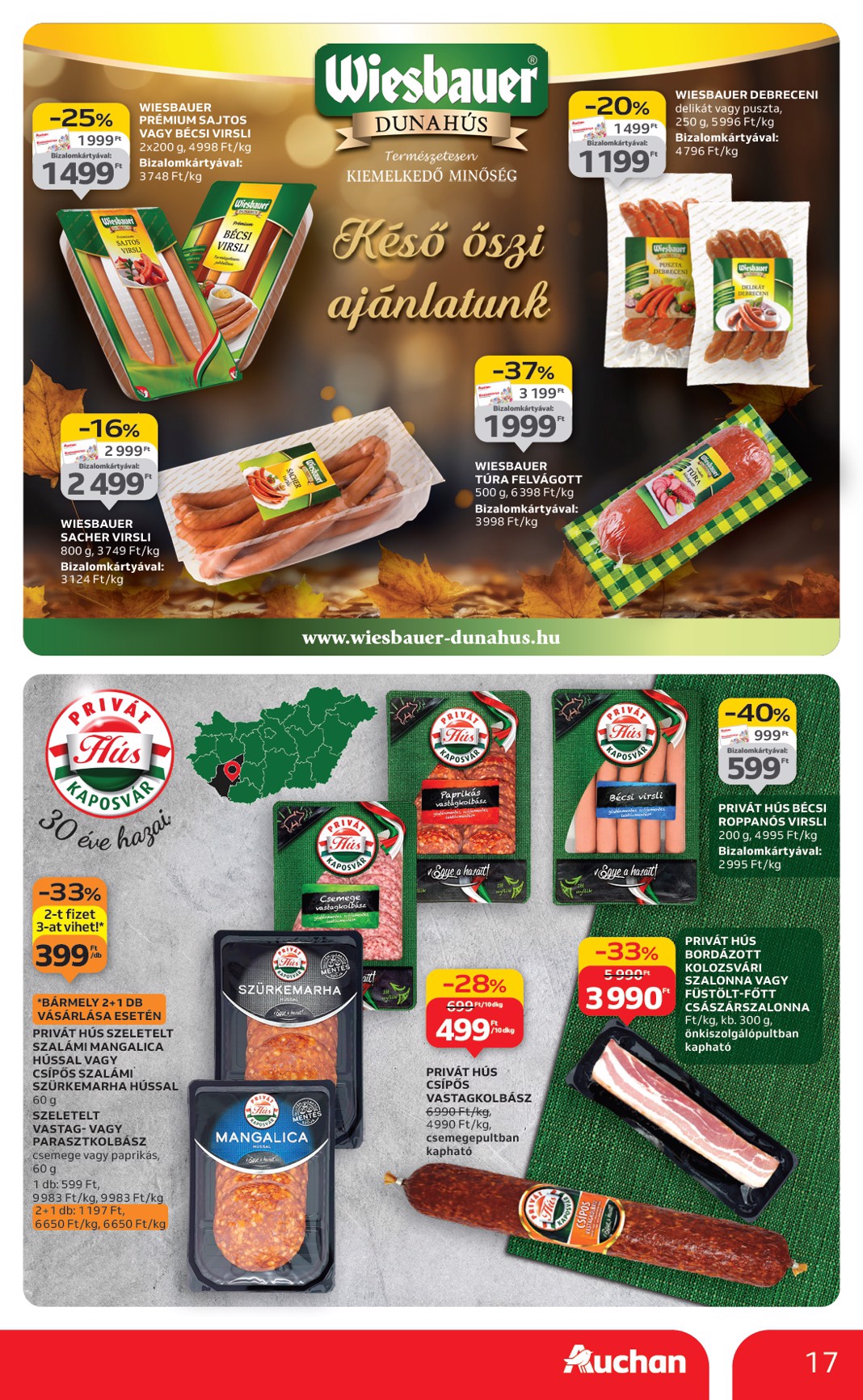 auchan - Auchan - Hipermarket akciós újság, érvényes 10.24. - 10.29. - page: 17 auchan - Auchan - Hipermarket akciós újság, érvényes 10.24. - 10.29. - page: 17