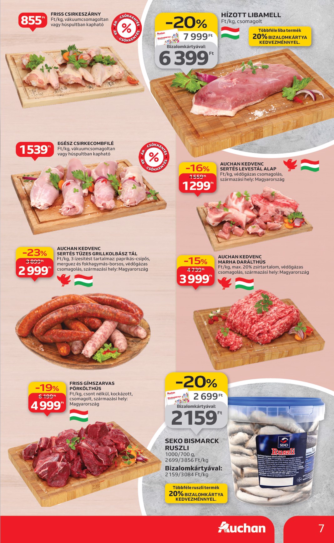 auchan - Auchan - Hipermarket akciós újság, érvényes 10.24. - 10.29. - page: 7 auchan - Auchan - Hipermarket akciós újság, érvényes 10.24. - 10.29. - page: 7