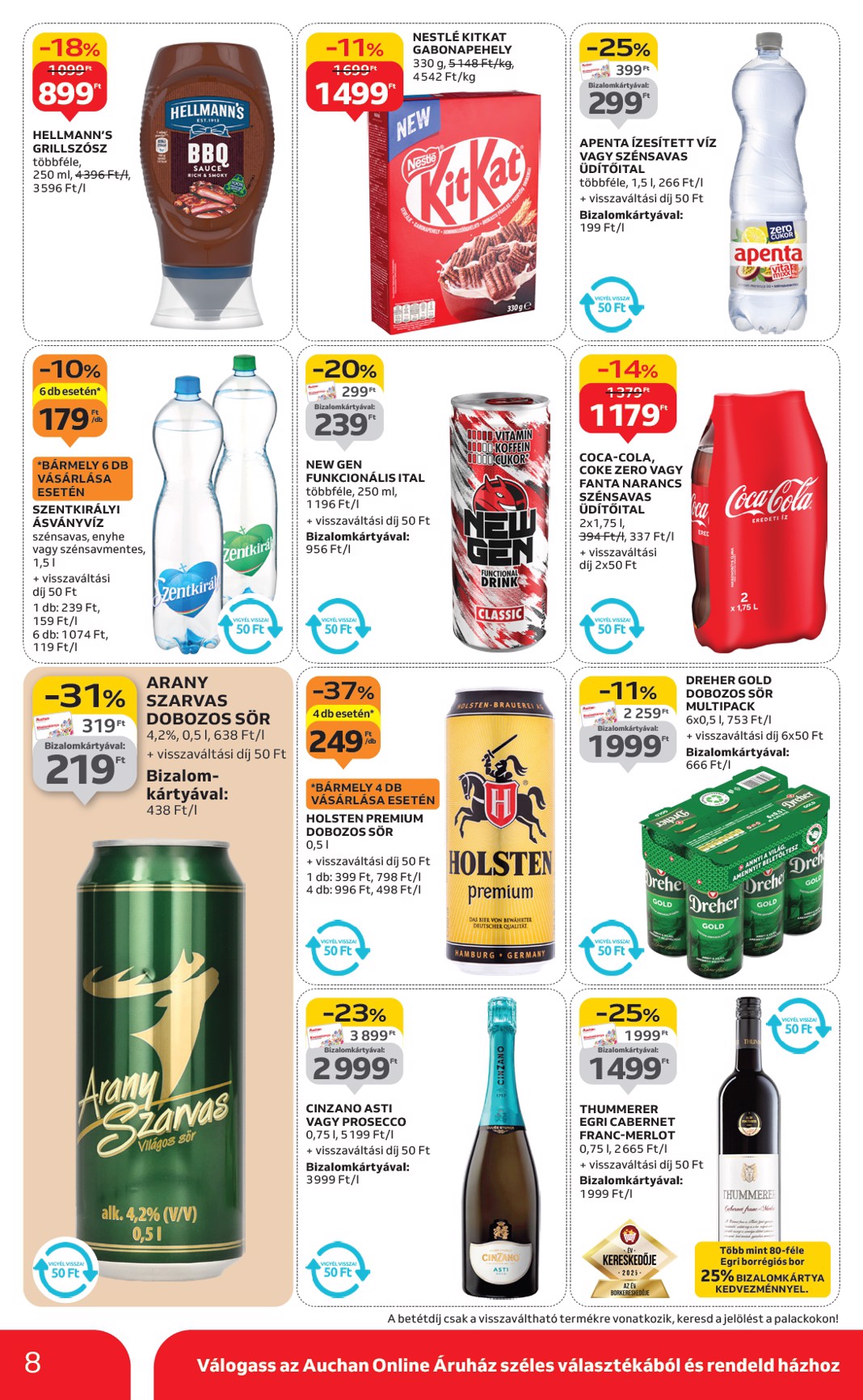 auchan - Auchan - Szupermarket akciós újság, érvényes 10.24. - 10.29. - page: 8