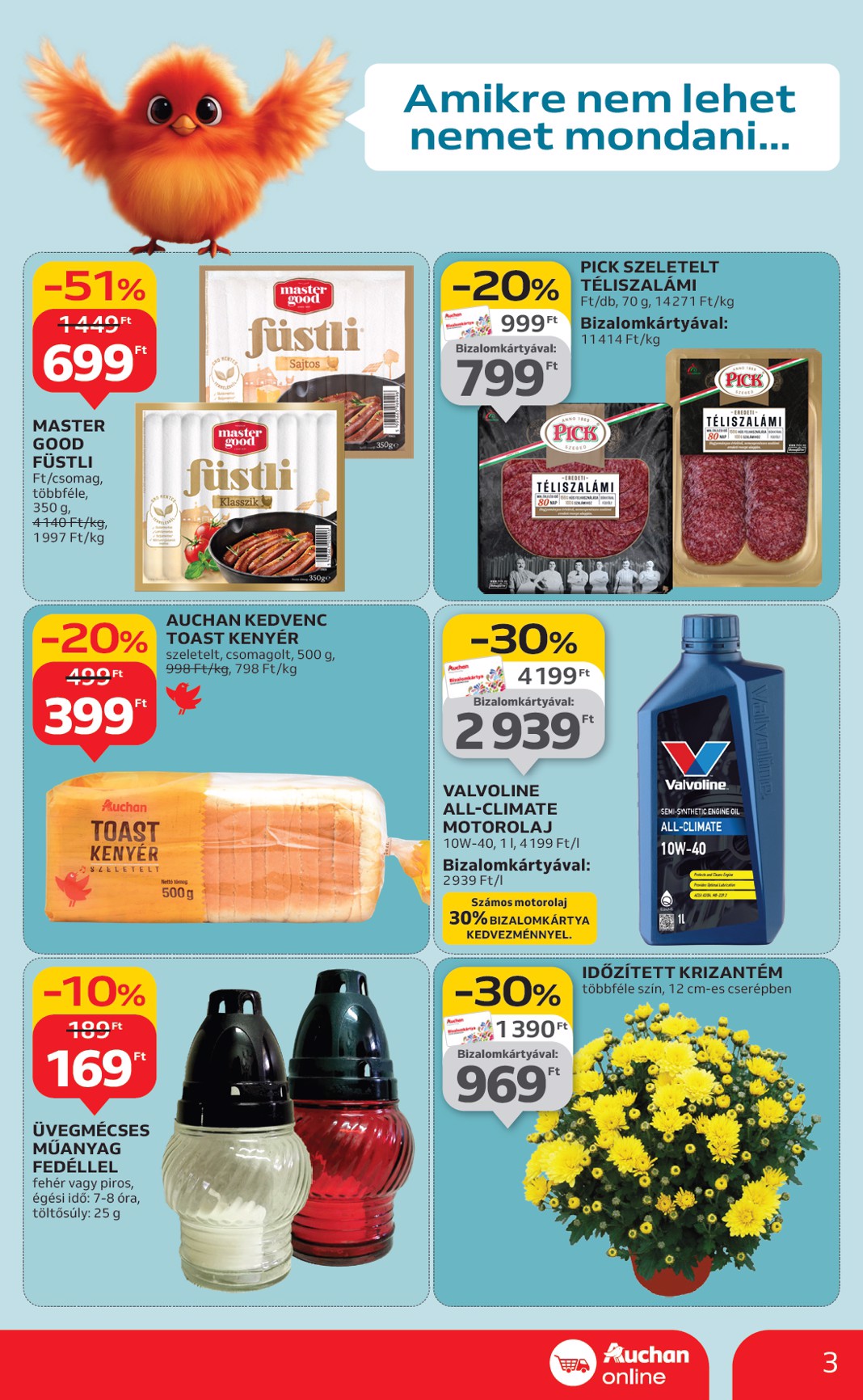 auchan - Auchan - Szupermarket akciós újság, érvényes 10.24. - 10.29. - page: 3