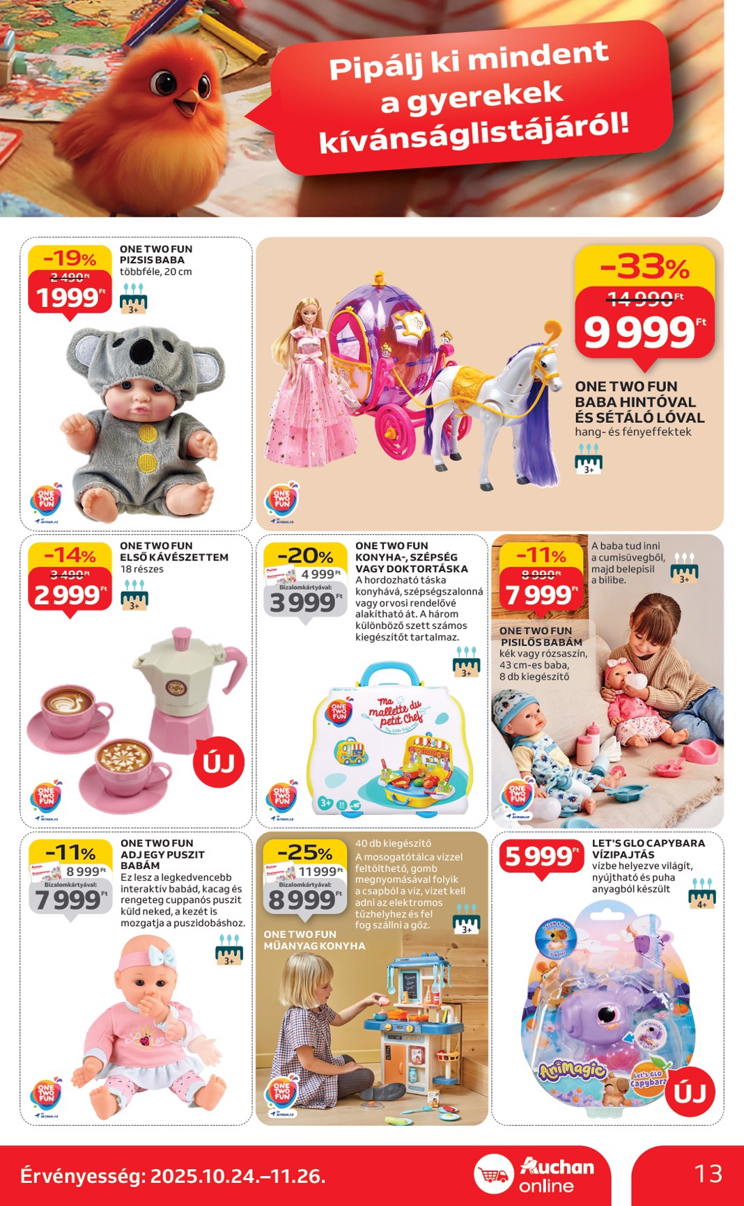 auchan - Auchan - Szupermarket akciós újság, érvényes 10.24. - 10.29. - page: 13