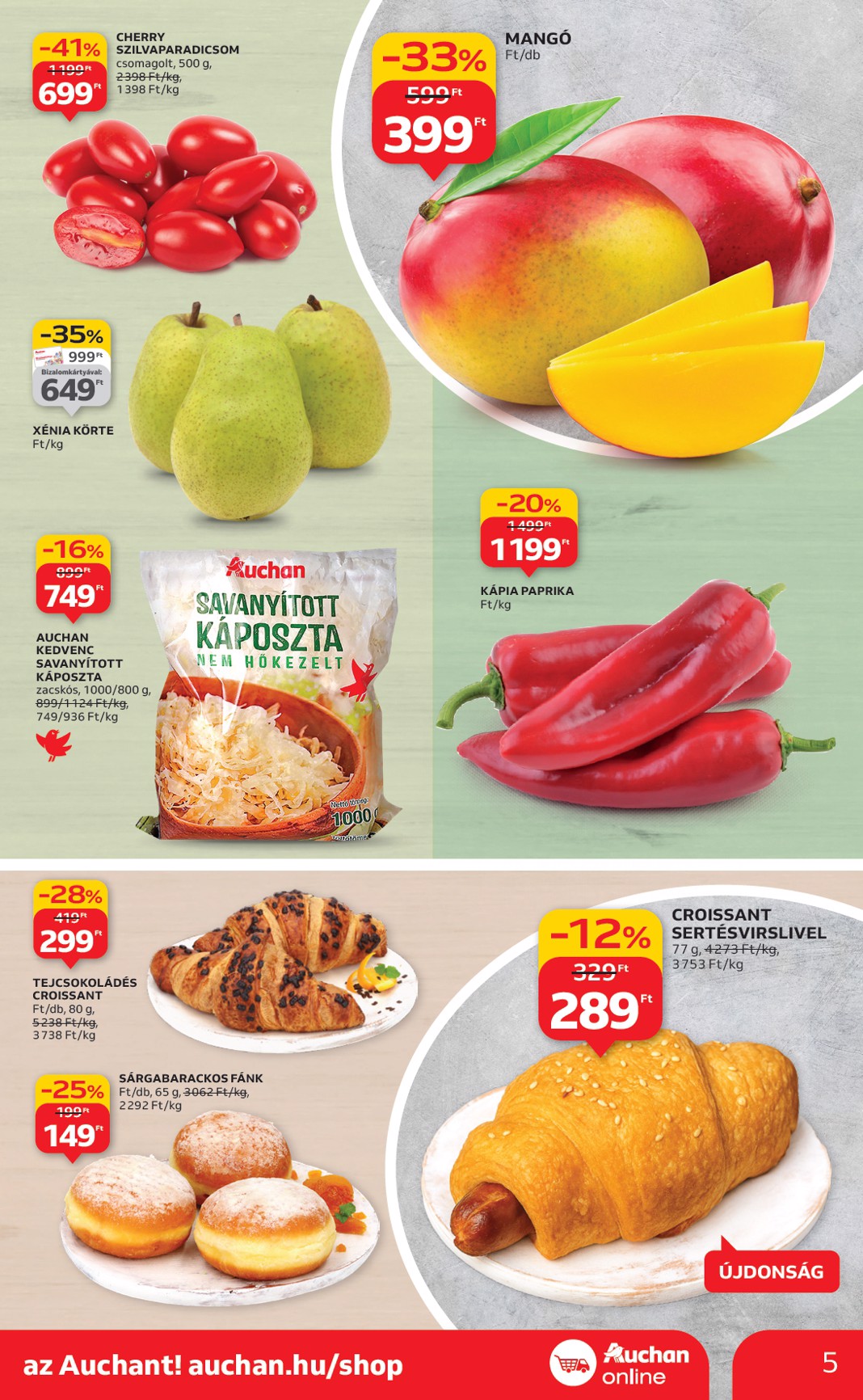 auchan - Auchan - Szupermarket akciós újság, érvényes 10.24. - 10.29. - page: 5