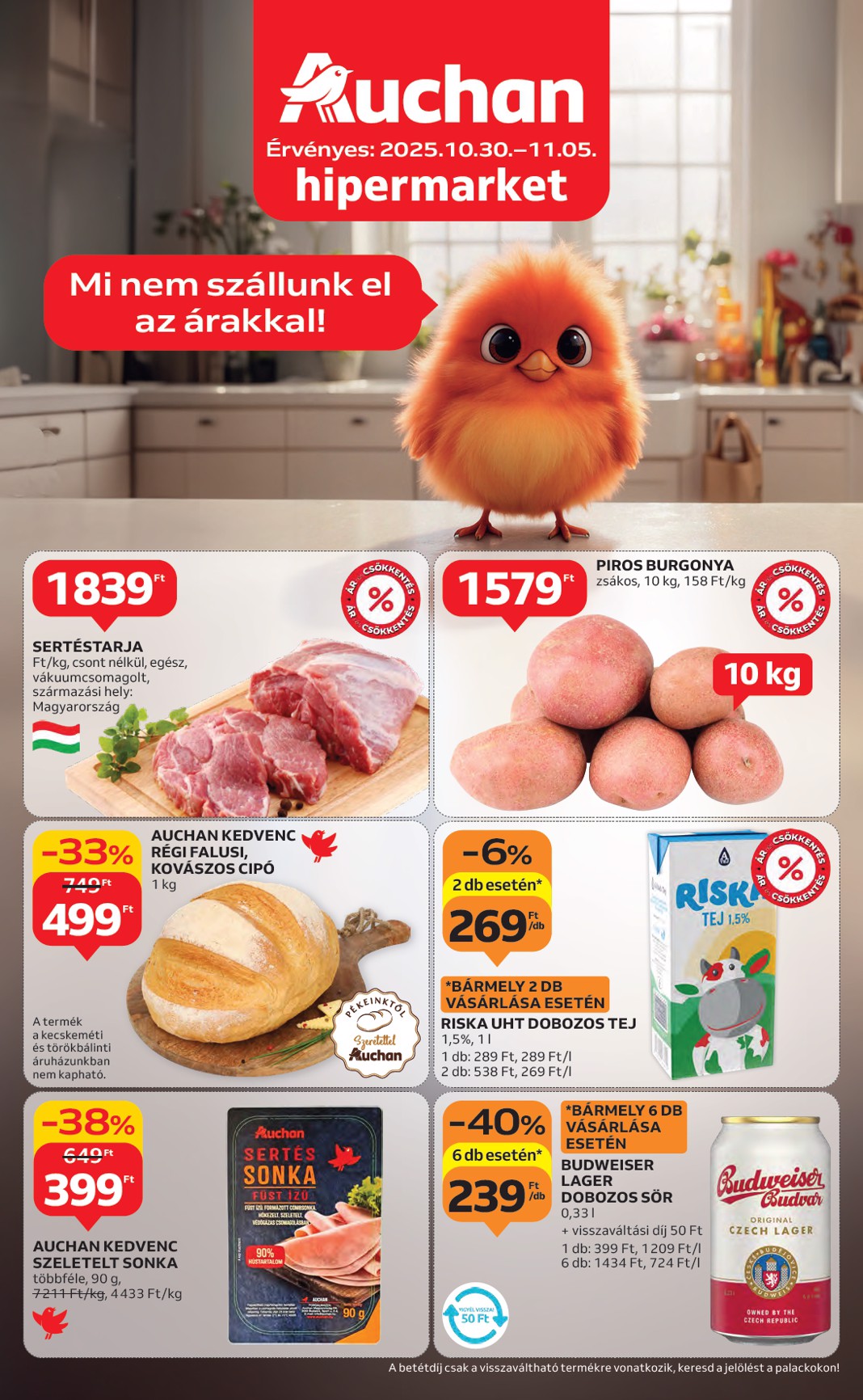 auchan - Auchan Hipermarket akciós újság, érvényes 10.30. - 11.05.
