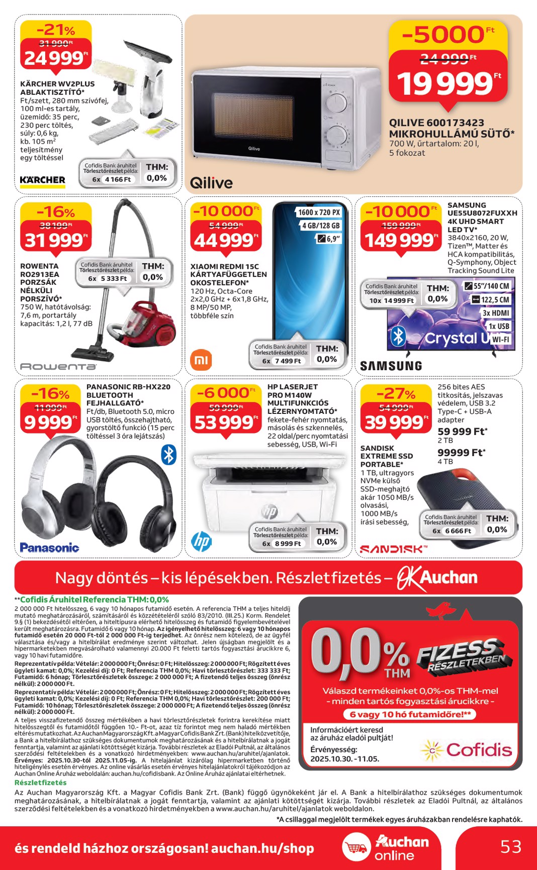 auchan - Auchan Hipermarket akciós újság, érvényes 10.30. - 11.05. - page: 53 auchan - Auchan Hipermarket akciós újság, érvényes 10.30. - 11.05. - page: 53