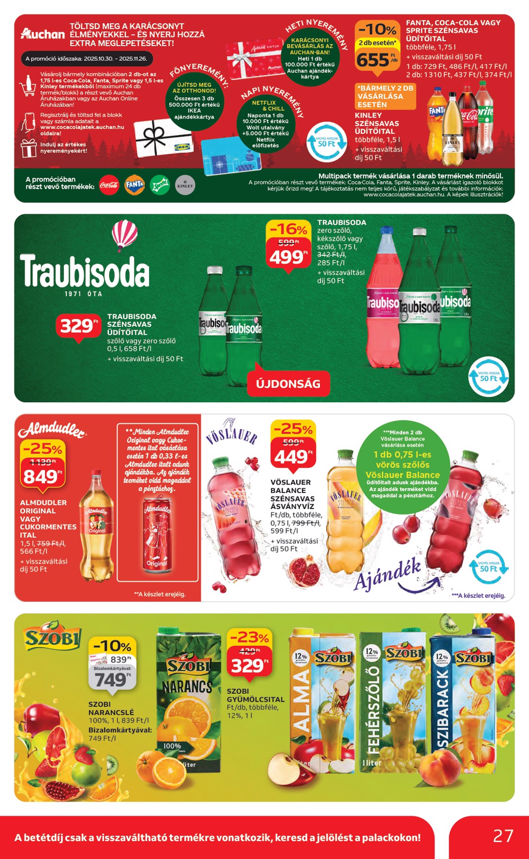 auchan - Auchan Hipermarket akciós újság, érvényes 10.30. - 11.05. - page: 27 auchan - Auchan Hipermarket akciós újság, érvényes 10.30. - 11.05. - page: 27
