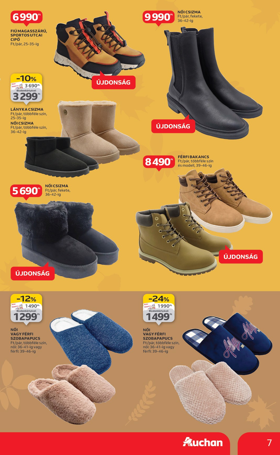 auchan - Auchan - Őszi ruházati termékajánlataink hipermarketekben akciós újság, érvényes 10.30. - 11.26. - page: 7