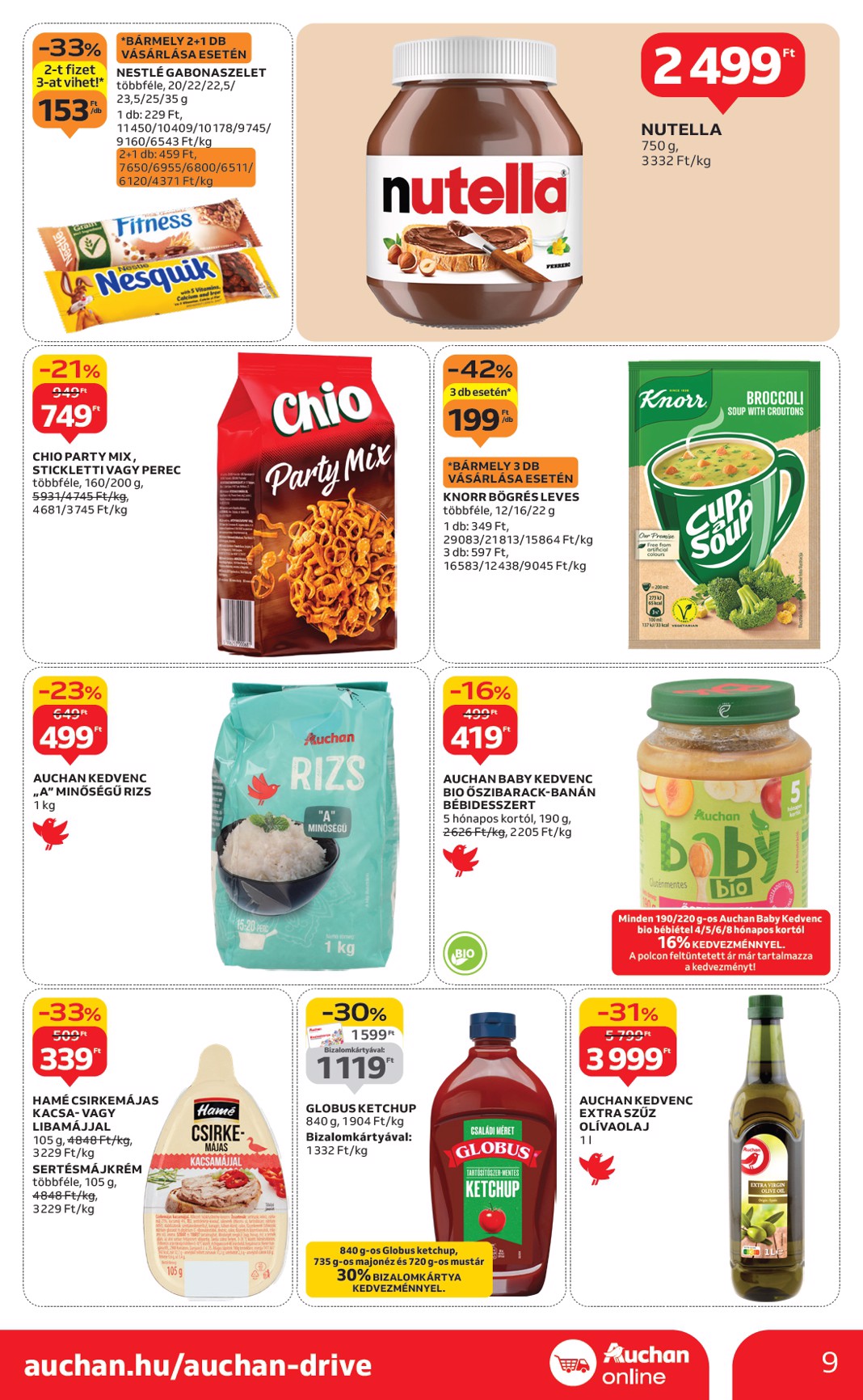 auchan - Auchan szupermarket akciós újság, érvényes 10.30. - 11.05. - page: 9