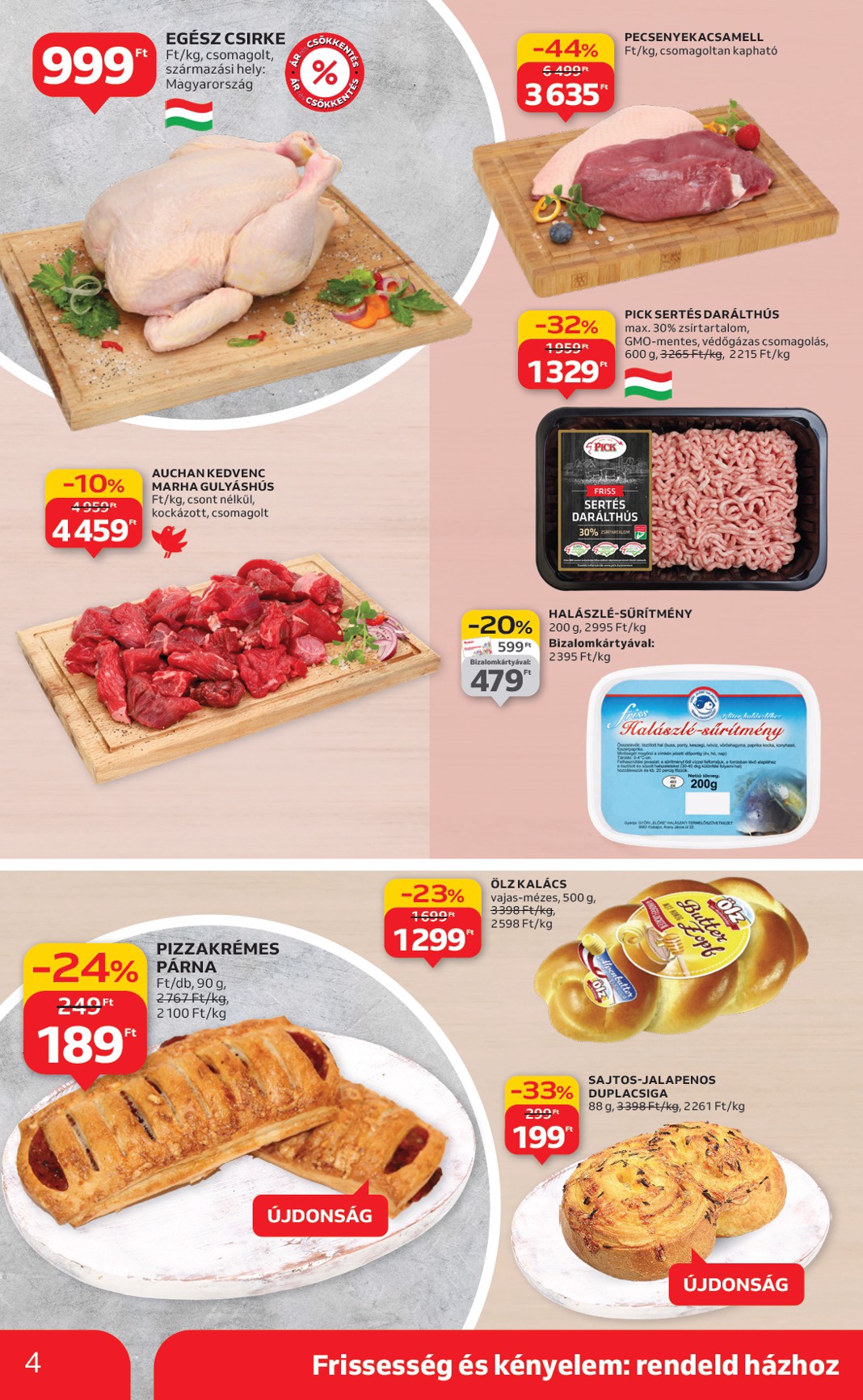 auchan - Auchan szupermarket akciós újság, érvényes 10.30. - 11.05. - page: 4