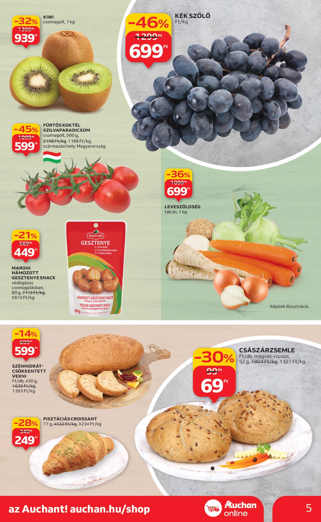 auchan - Auchan szupermarket akciós újság, érvényes 10.30. - 11.05. - page: 5