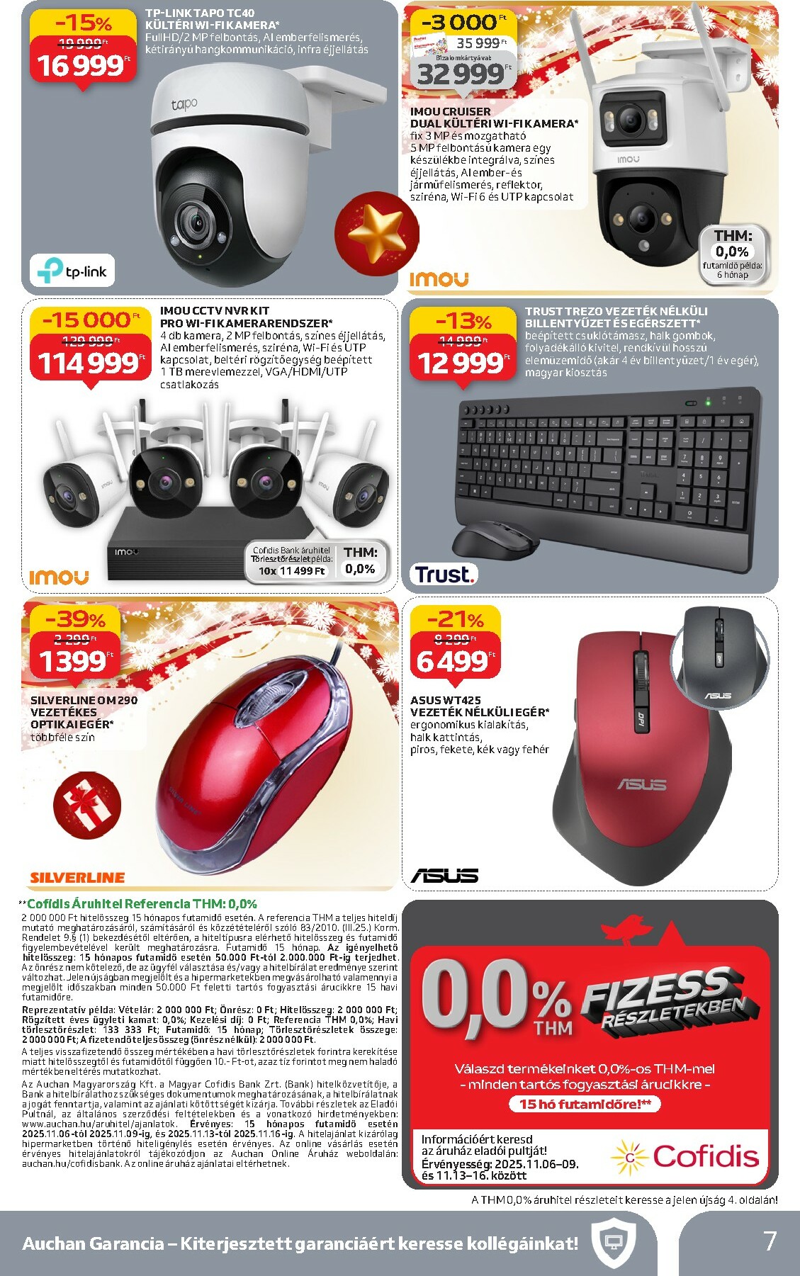 auchan - Auchan - Ajándékot a müszaki osztályról - Hipermarket akciós újság, érvényes 11.06. - 11.19. - page: 7