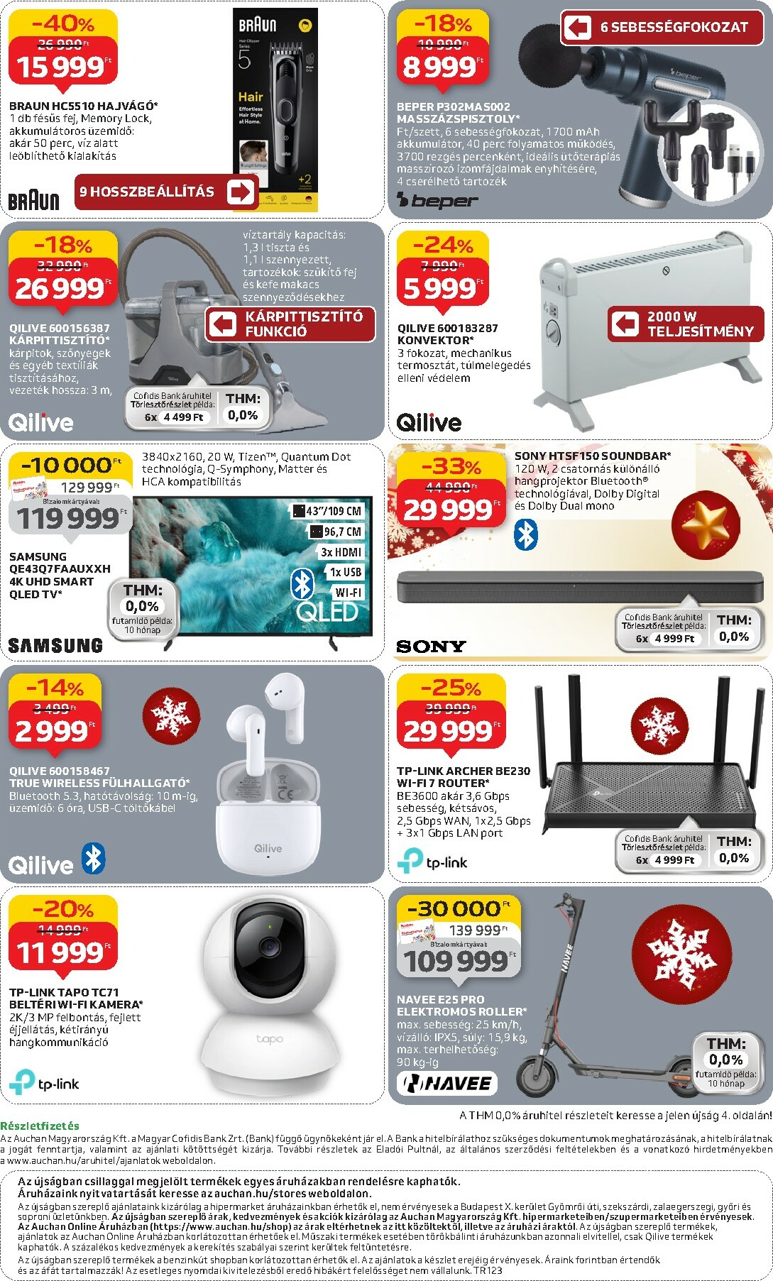 auchan - Auchan - Ajándékot a müszaki osztályról - Hipermarket akciós újság, érvényes 11.06. - 11.19. - page: 12