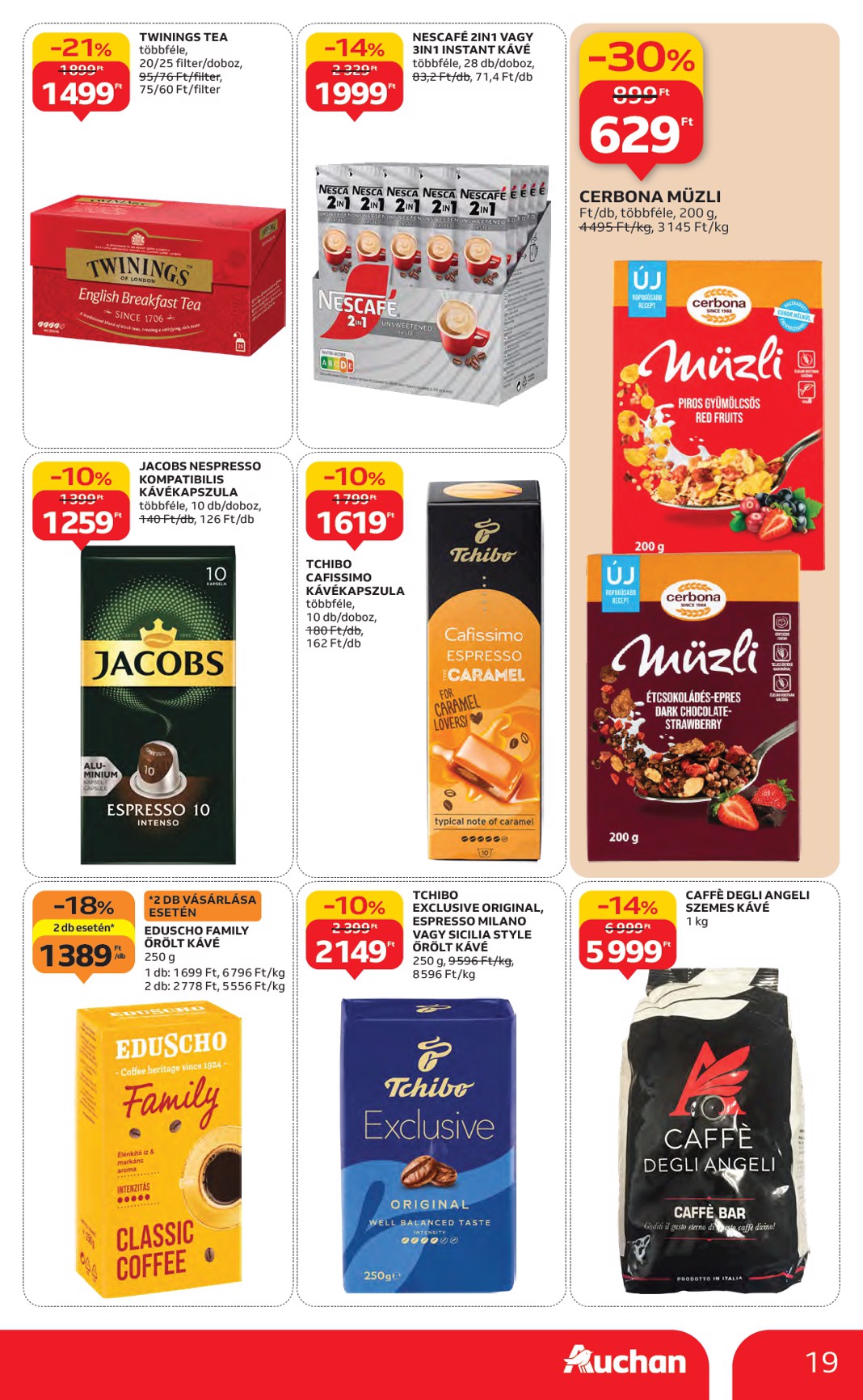 auchan - Auchan Hipermarket akciós újság, érvényes 11.06. - 11.12. - page: 19