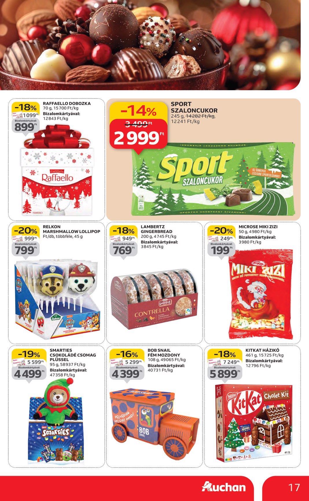 auchan - Auchan Hipermarket akciós újság, érvényes 11.06. - 11.12. - page: 17