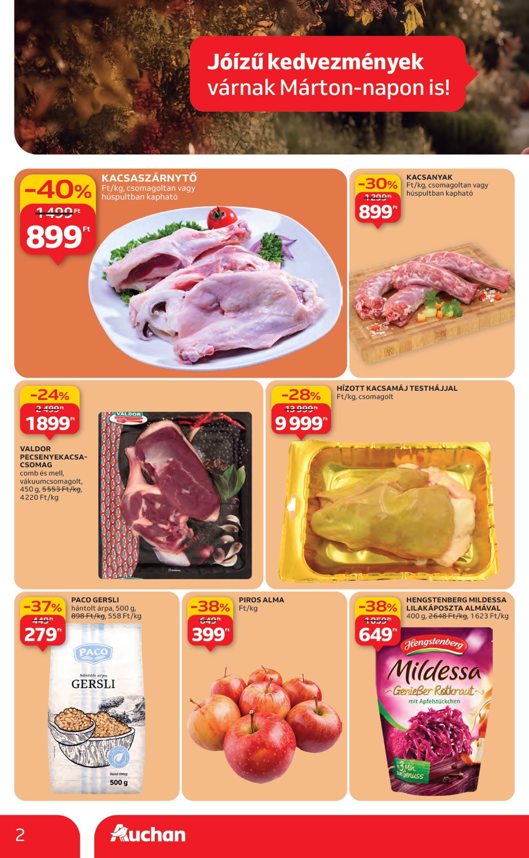 auchan - Auchan Hipermarket akciós újság, érvényes 11.06. - 11.12. - page: 2