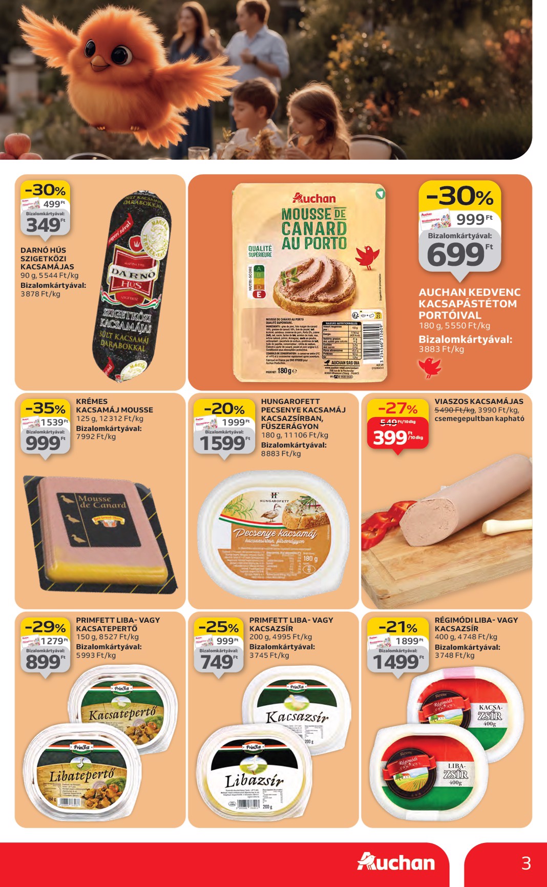 auchan - Auchan Hipermarket akciós újság, érvényes 11.06. - 11.12. - page: 3