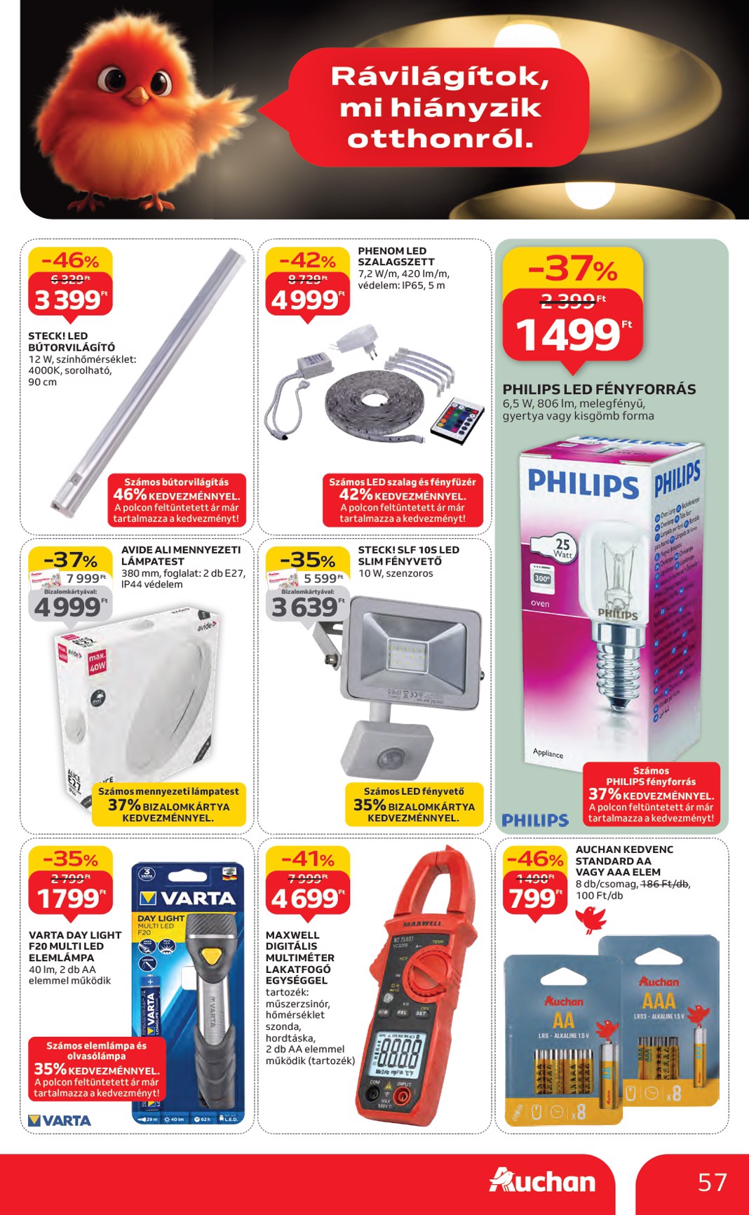 auchan - Auchan Hipermarket akciós újság, érvényes 11.06. - 11.12. - page: 57