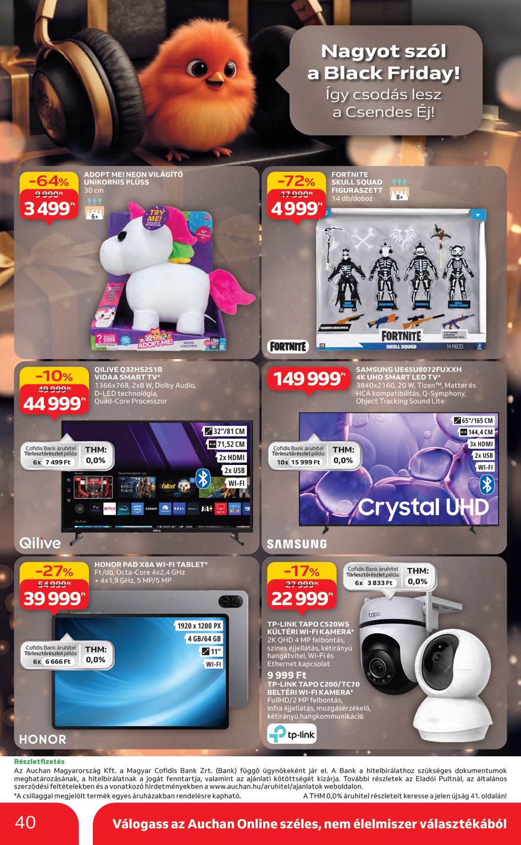 auchan - Auchan Hipermarket akciós újság, érvényes 11.06. - 11.12. - page: 40