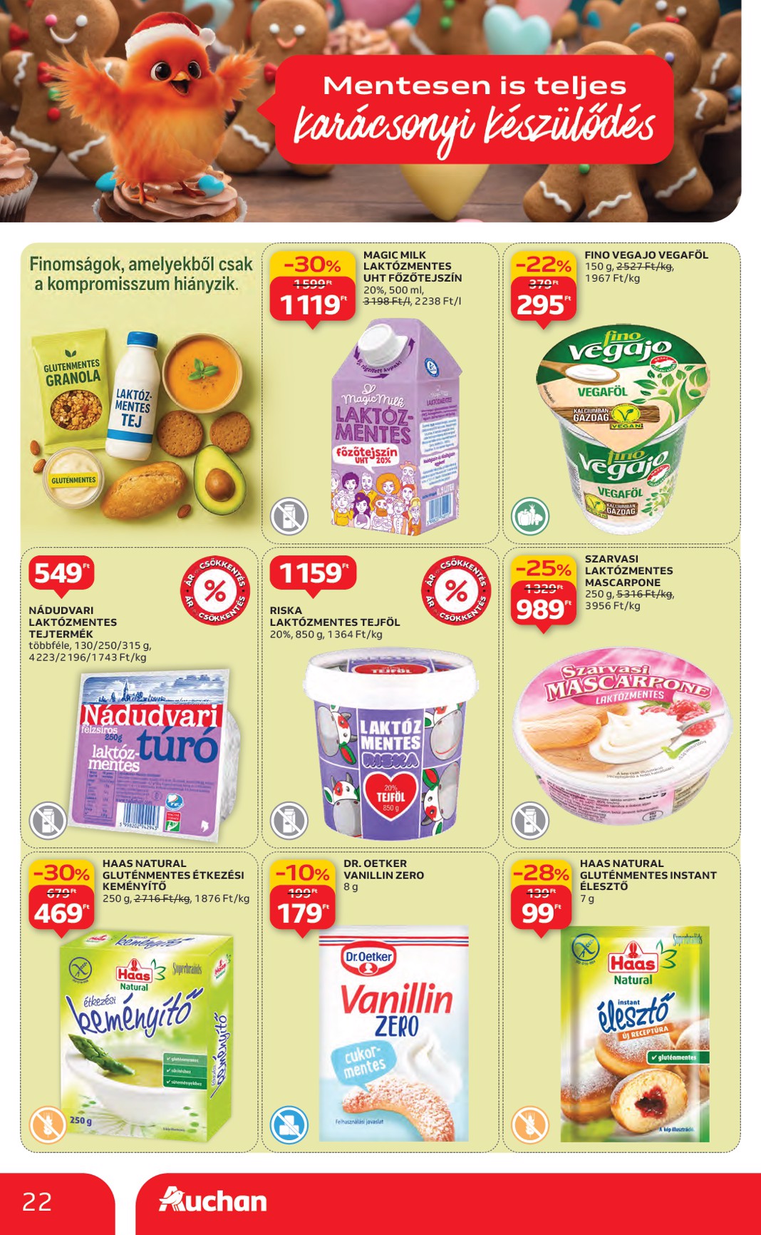 auchan - Auchan Hipermarket akciós újság, érvényes 11.06. - 11.12. - page: 22