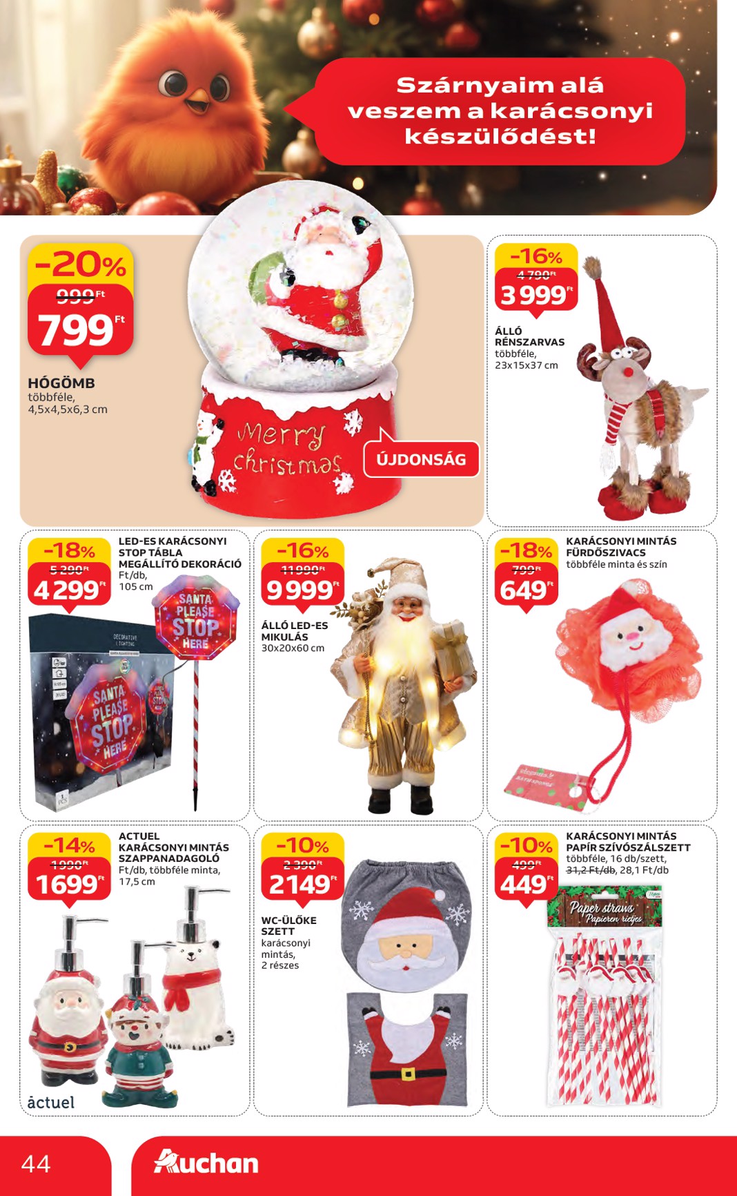 auchan - Auchan Hipermarket akciós újság, érvényes 11.06. - 11.12. - page: 44