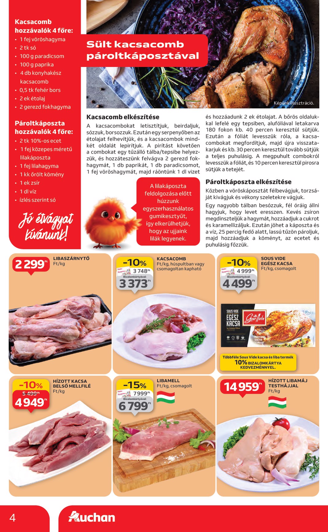auchan - Auchan Hipermarket akciós újság, érvényes 11.06. - 11.12. - page: 4