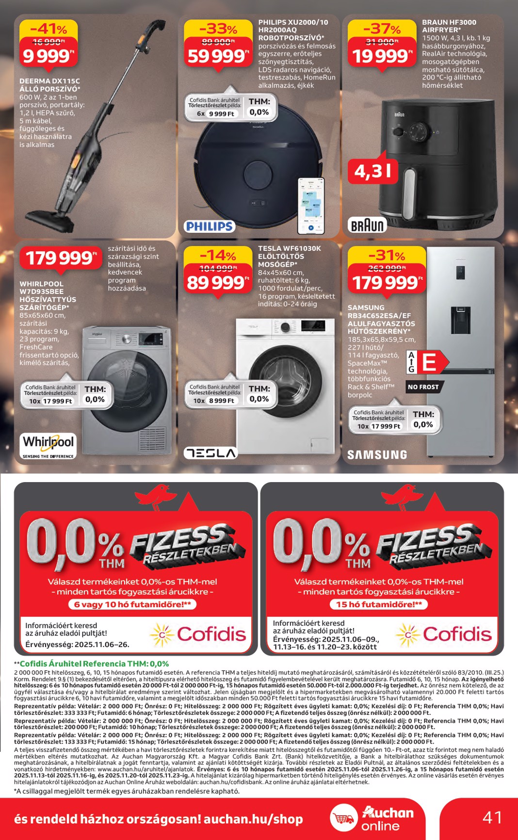 auchan - Auchan Hipermarket akciós újság, érvényes 11.06. - 11.12. - page: 41