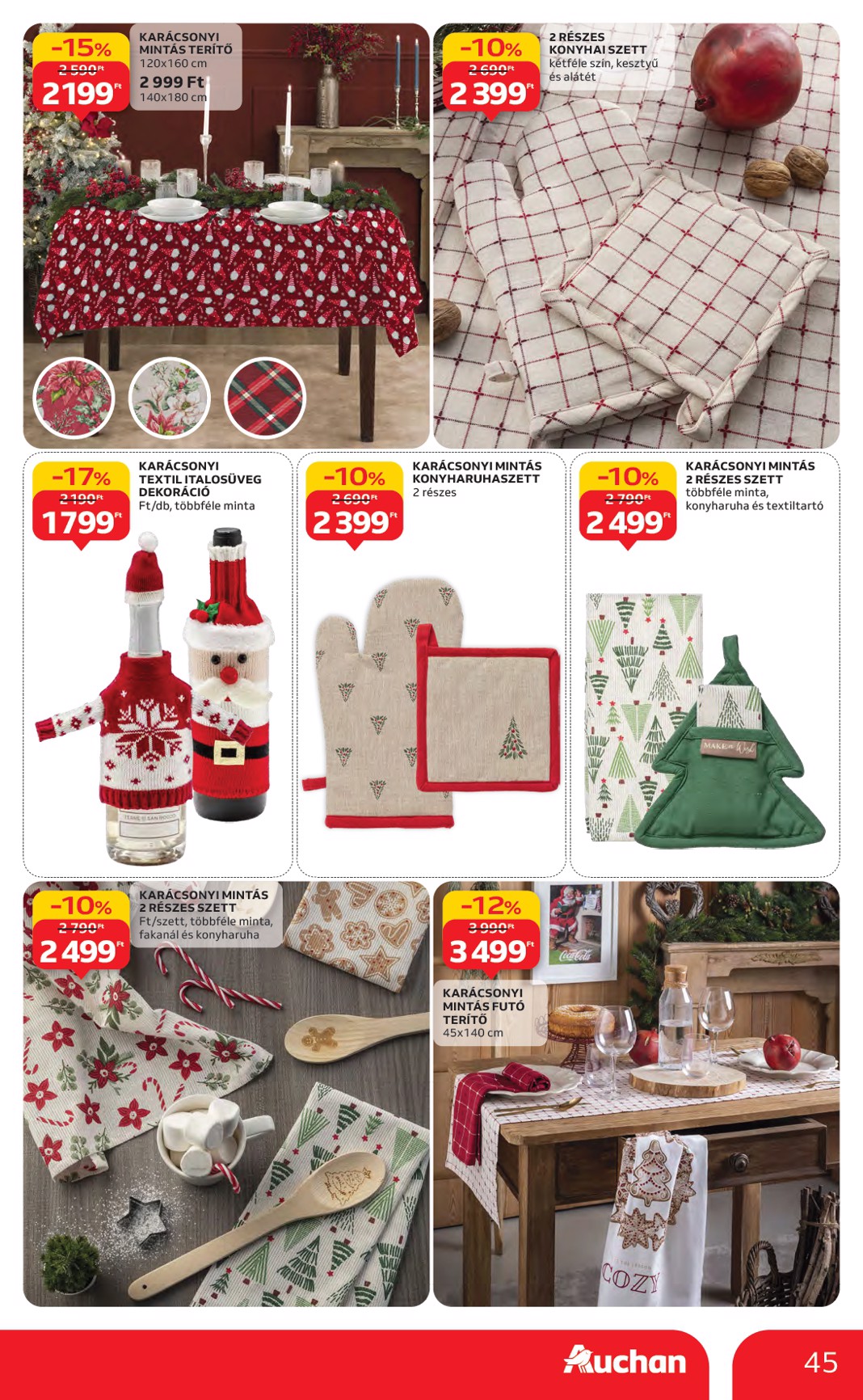 auchan - Auchan Hipermarket akciós újság, érvényes 11.06. - 11.12. - page: 45