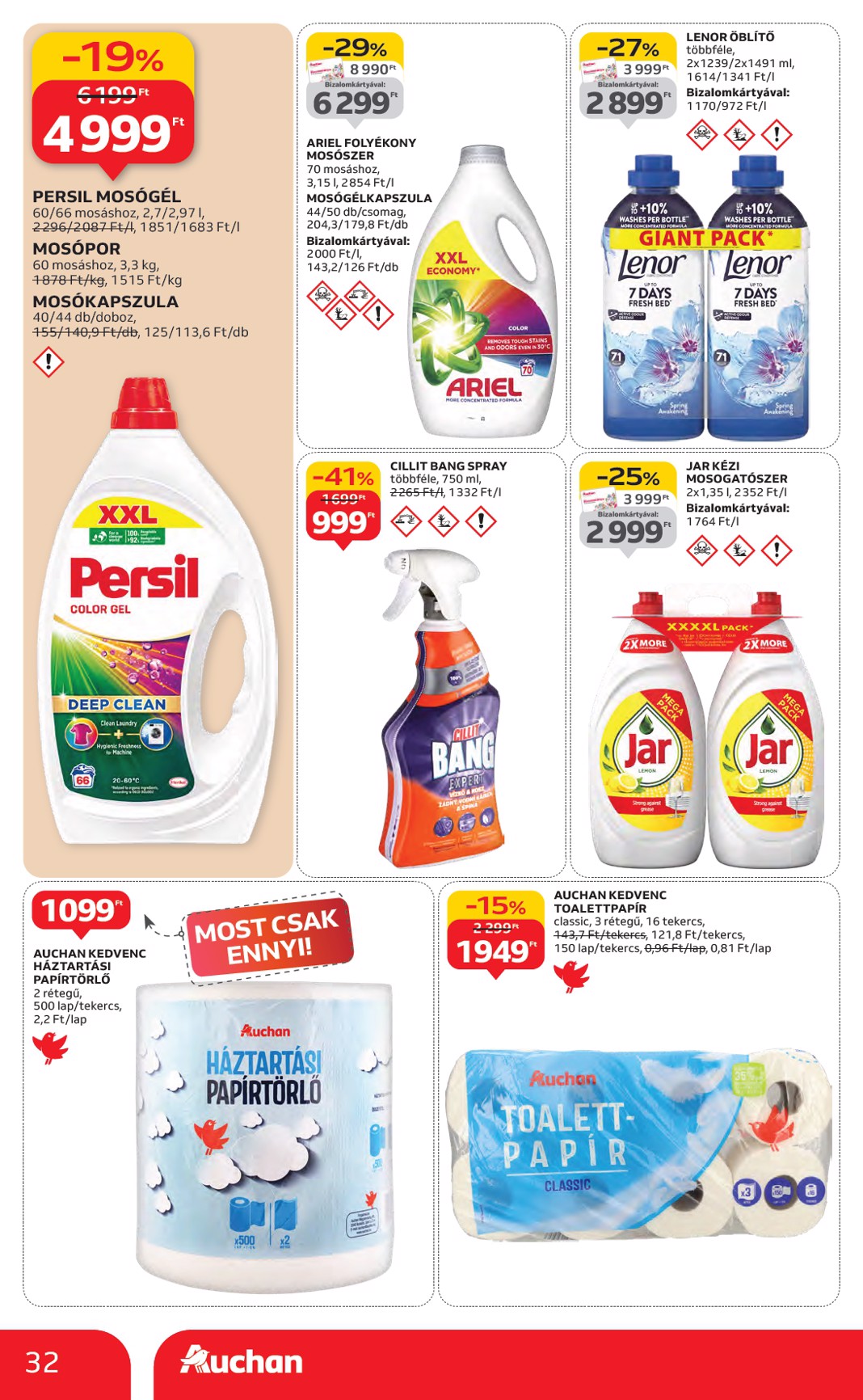 auchan - Auchan Hipermarket akciós újság, érvényes 11.06. - 11.12. - page: 32