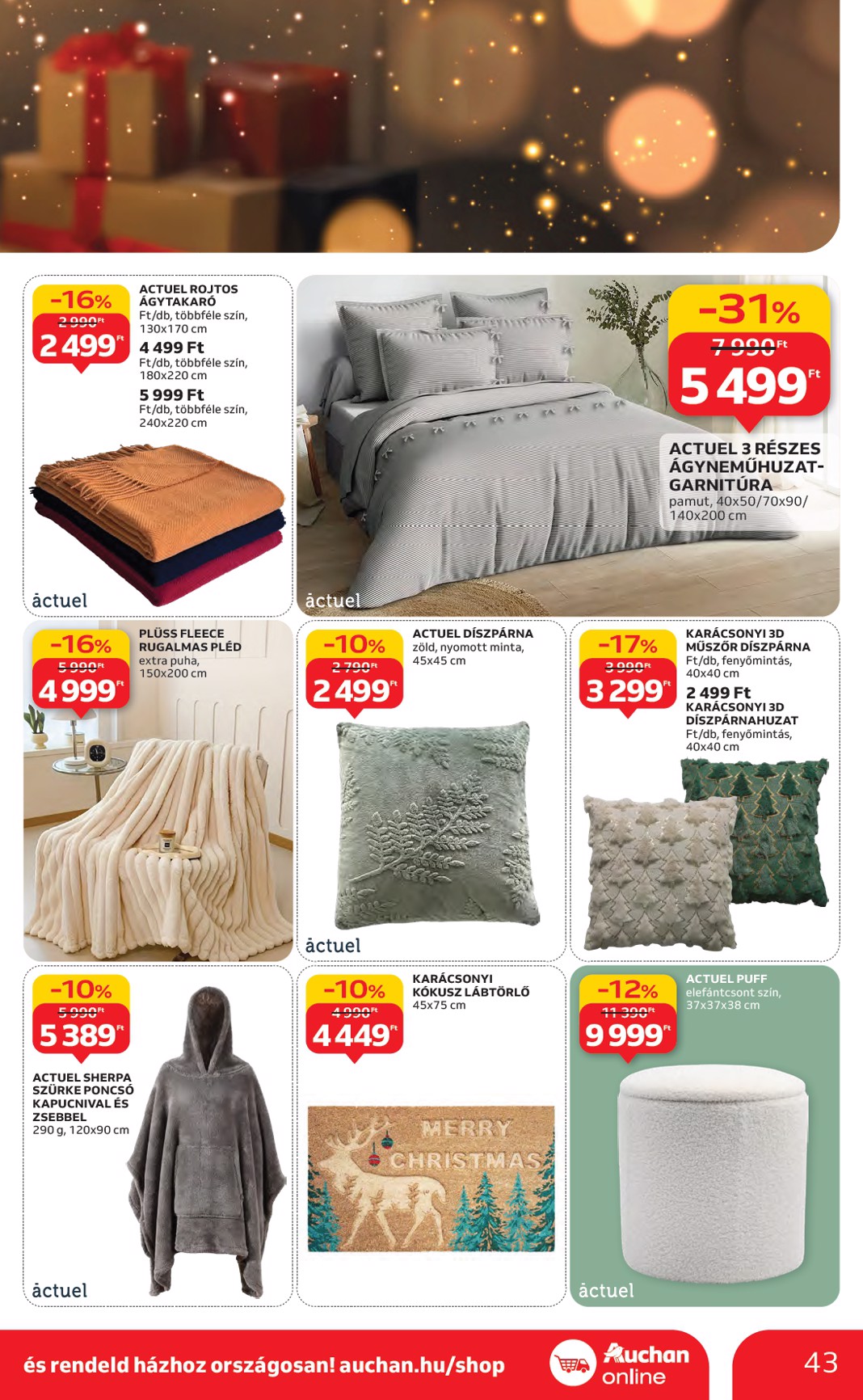 auchan - Auchan Hipermarket akciós újság, érvényes 11.06. - 11.12. - page: 43