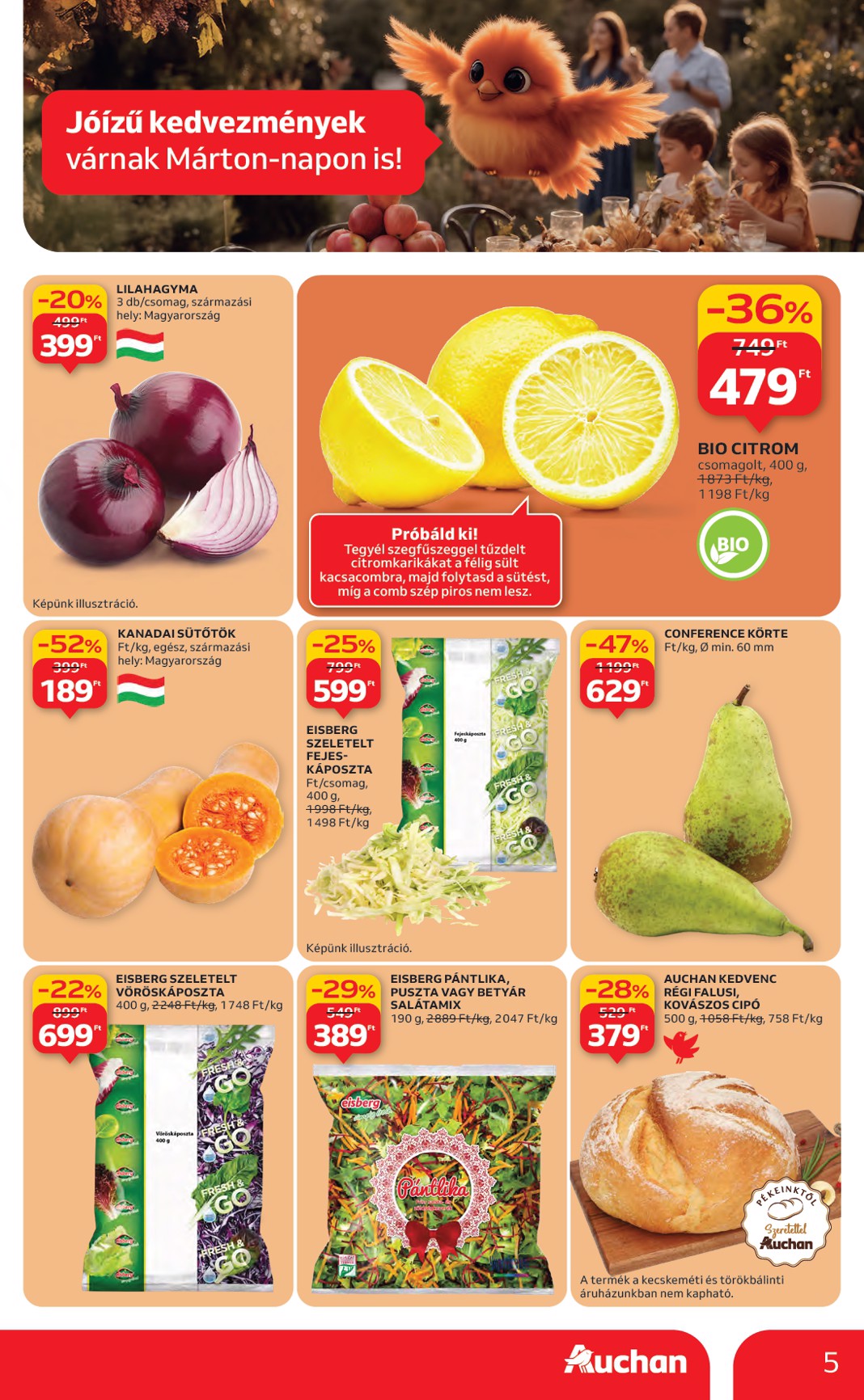 auchan - Auchan Hipermarket akciós újság, érvényes 11.06. - 11.12. - page: 5