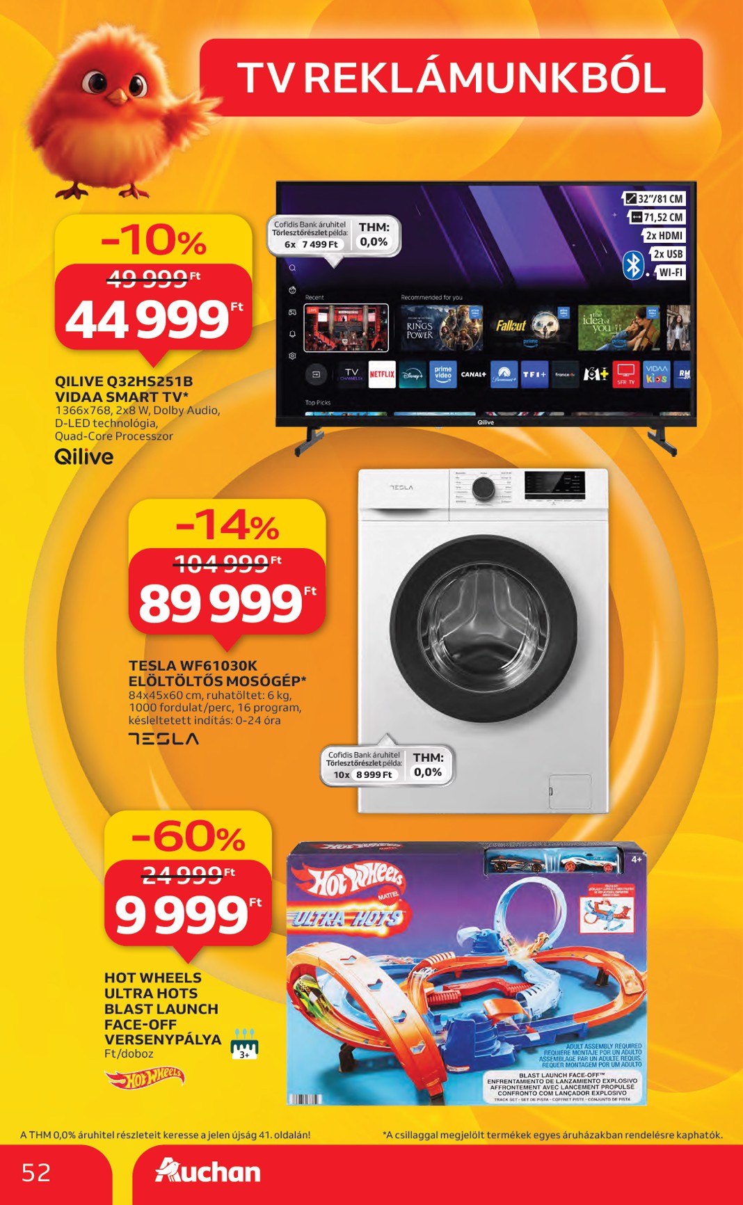 auchan - Auchan Hipermarket akciós újság, érvényes 11.06. - 11.12. - page: 52