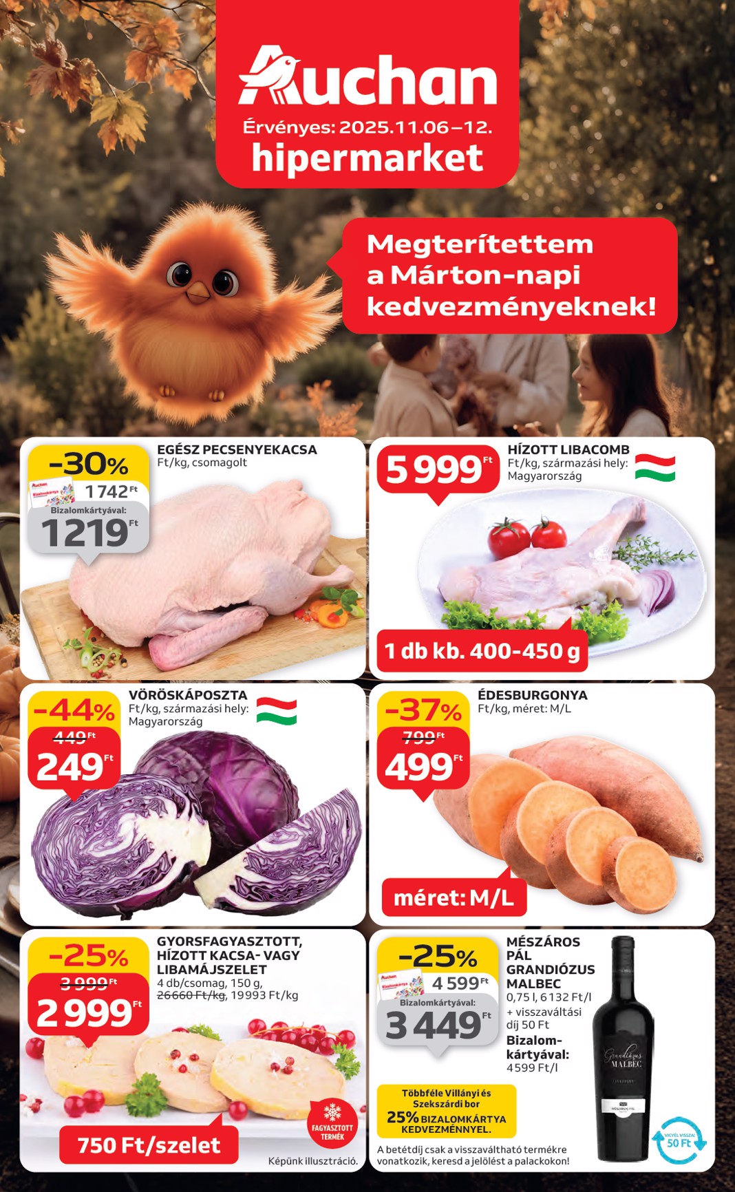 auchan - Auchan Hipermarket akciós újság, érvényes 11.06. - 11.12.