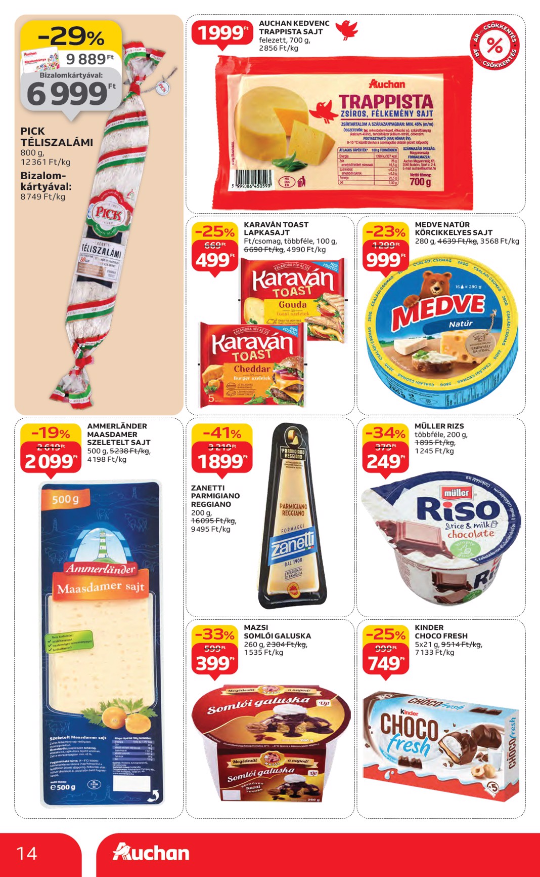 auchan - Auchan Hipermarket akciós újság, érvényes 11.06. - 11.12. - page: 14