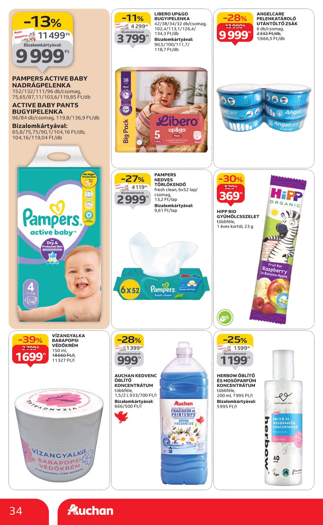 auchan - Auchan Hipermarket akciós újság, érvényes 11.06. - 11.12. - page: 34
