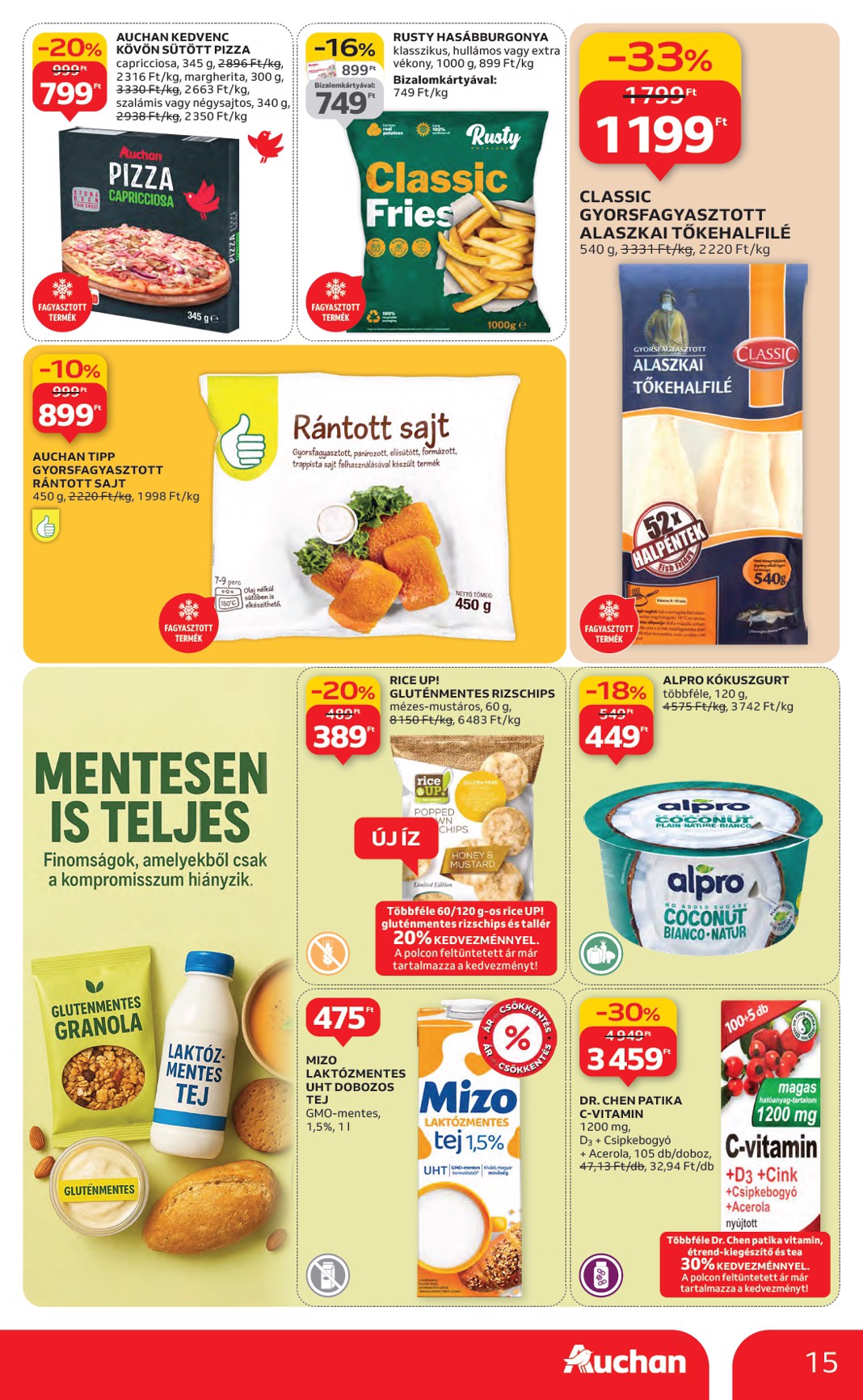 auchan - Auchan Hipermarket akciós újság, érvényes 11.06. - 11.12. - page: 15