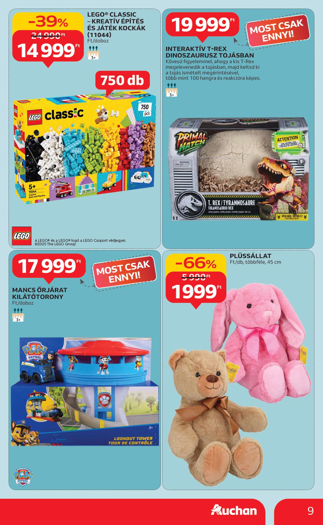 auchan - Auchan Hipermarket akciós újság, érvényes 11.06. - 11.12. - page: 9