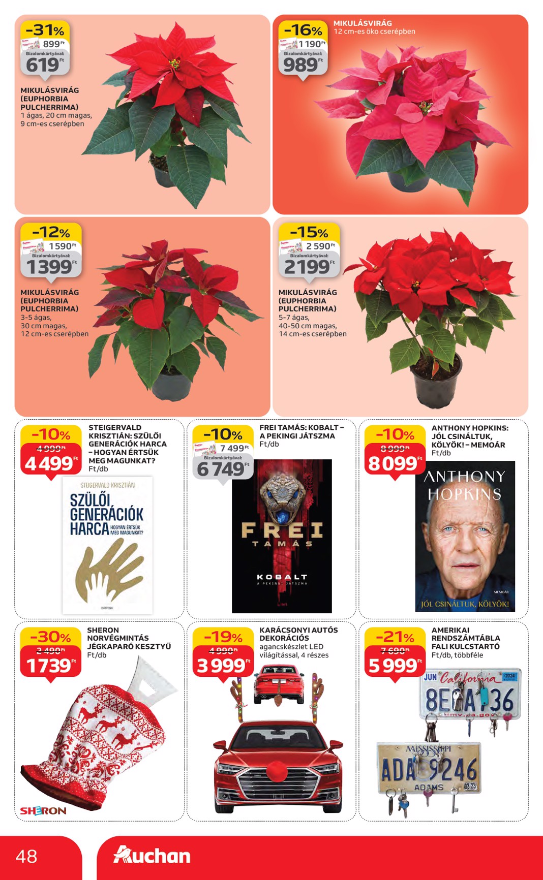 auchan - Auchan Hipermarket akciós újság, érvényes 11.06. - 11.12. - page: 48
