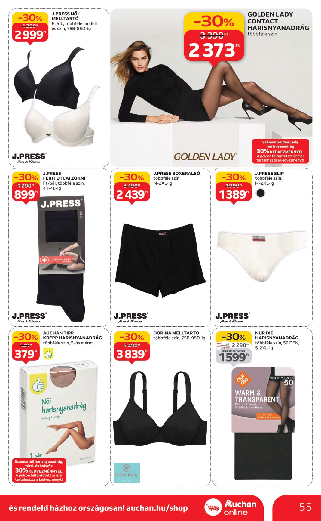 auchan - Auchan Hipermarket akciós újság, érvényes 11.06. - 11.12. - page: 55