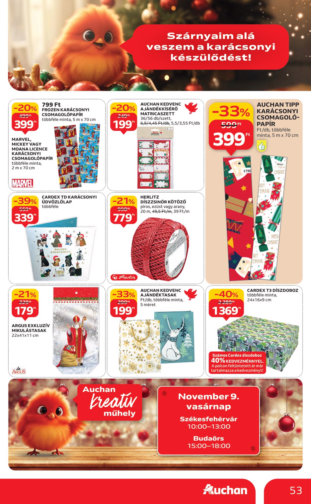 auchan - Auchan Hipermarket akciós újság, érvényes 11.06. - 11.12. - page: 53