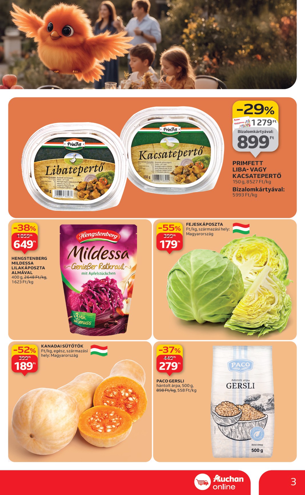 auchan - Auchan szupermarket akciós újság, érvényes 11.06. - 11.12. - page: 3