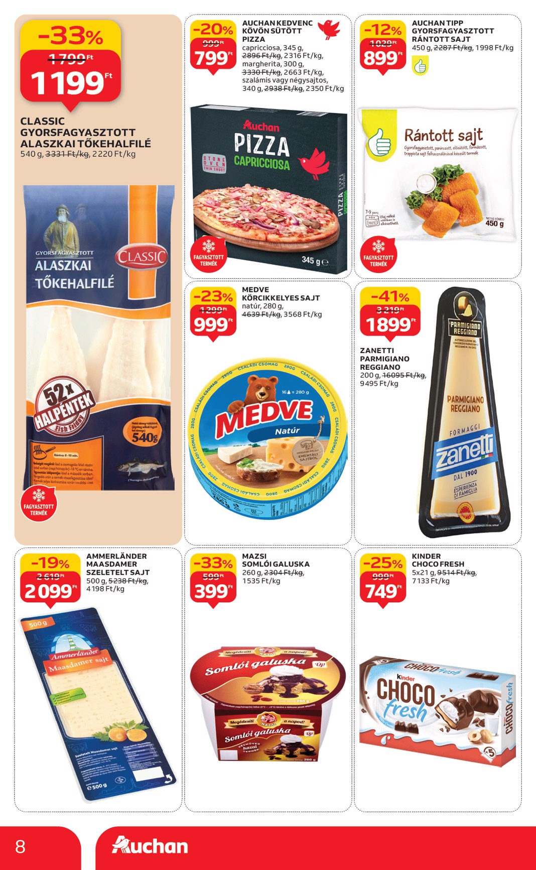 auchan - Auchan szupermarket akciós újság, érvényes 11.06. - 11.12. - page: 8