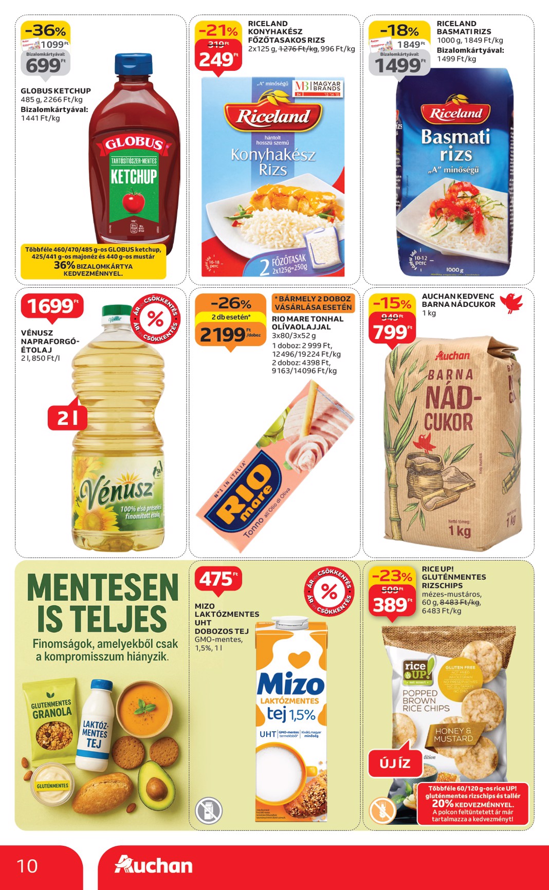 auchan - Auchan szupermarket akciós újság, érvényes 11.06. - 11.12. - page: 10