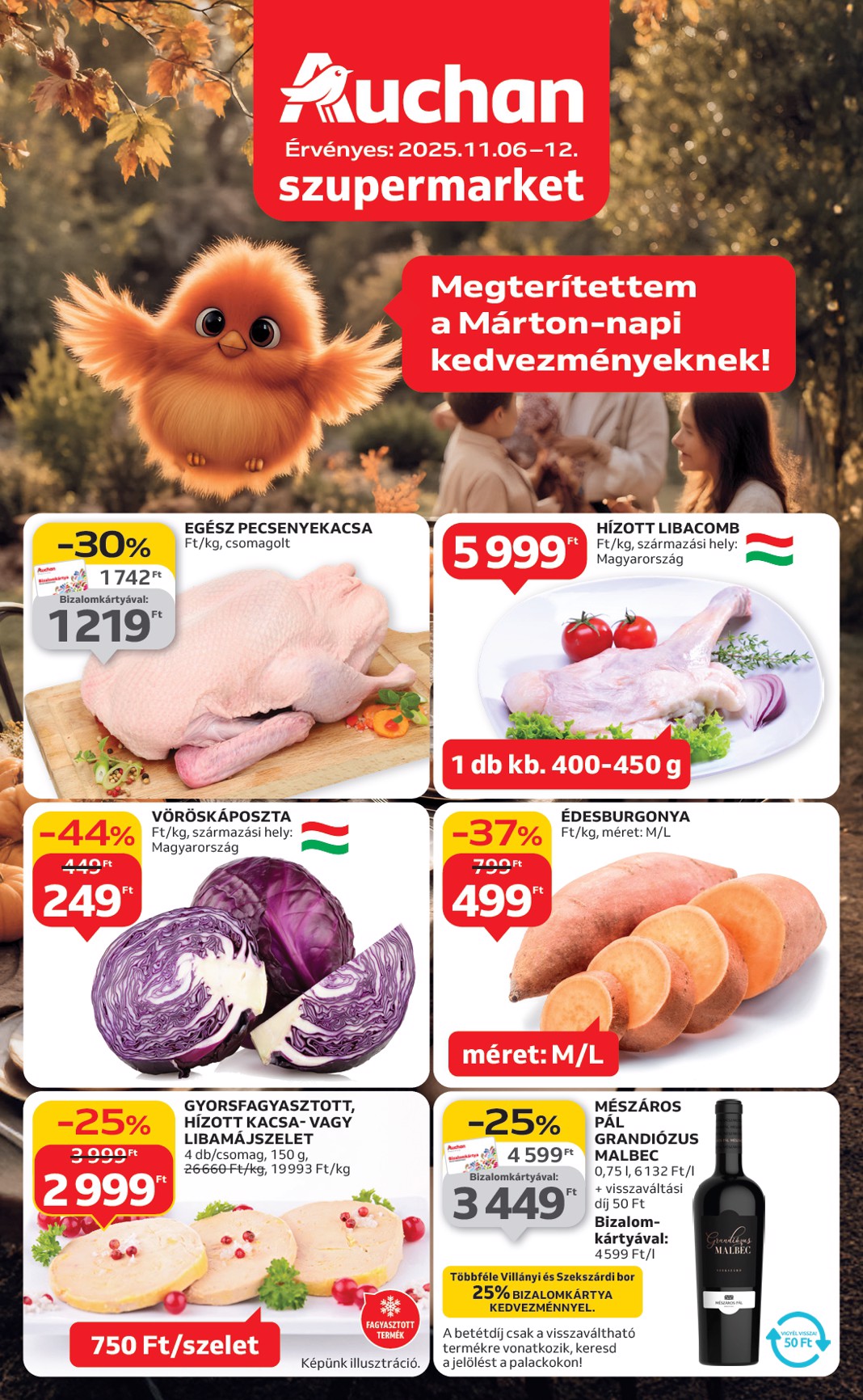 auchan - Auchan szupermarket akciós újság, érvényes 11.06. - 11.12.